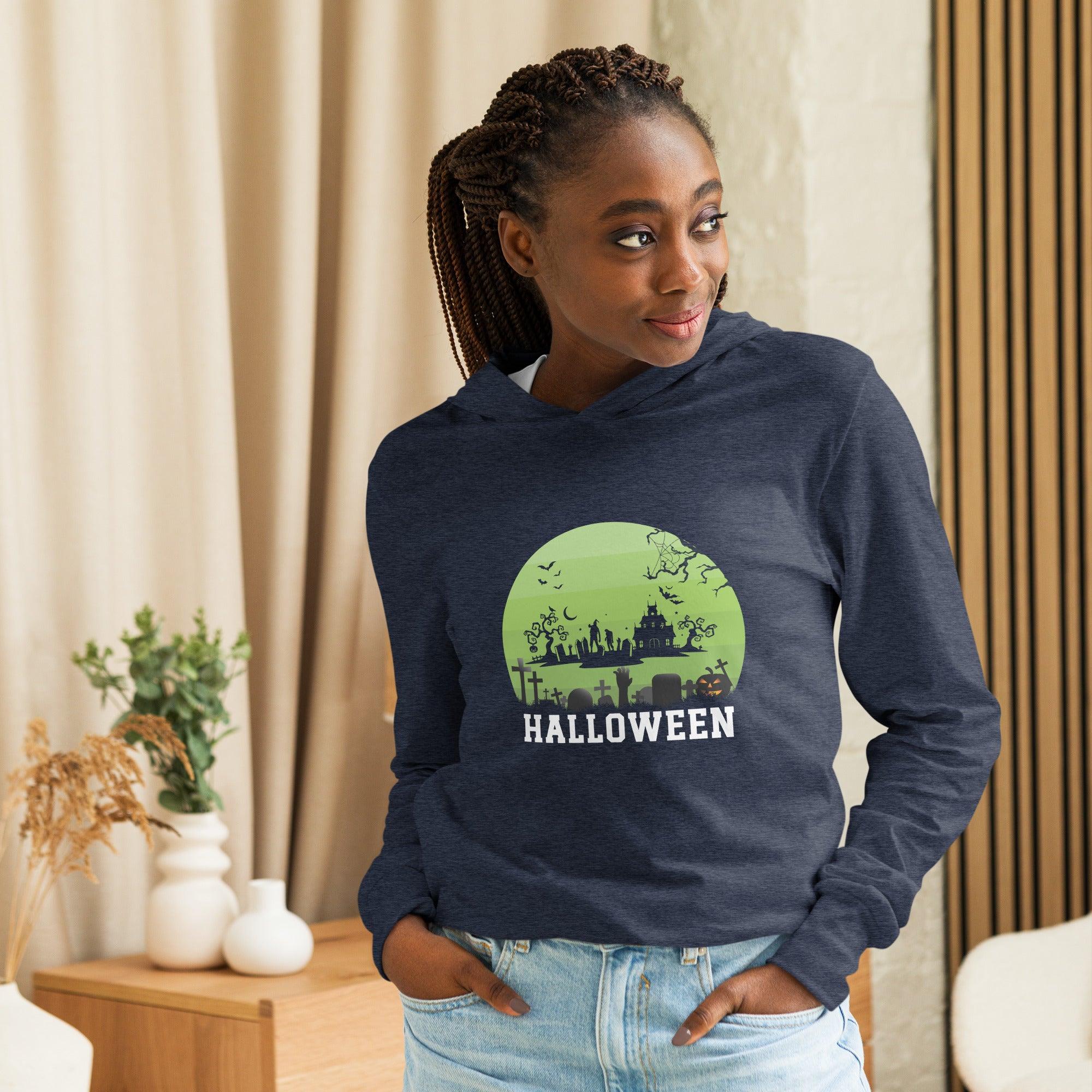 Halloween Hooded long-sleeve tee - L & M Kee, LLC