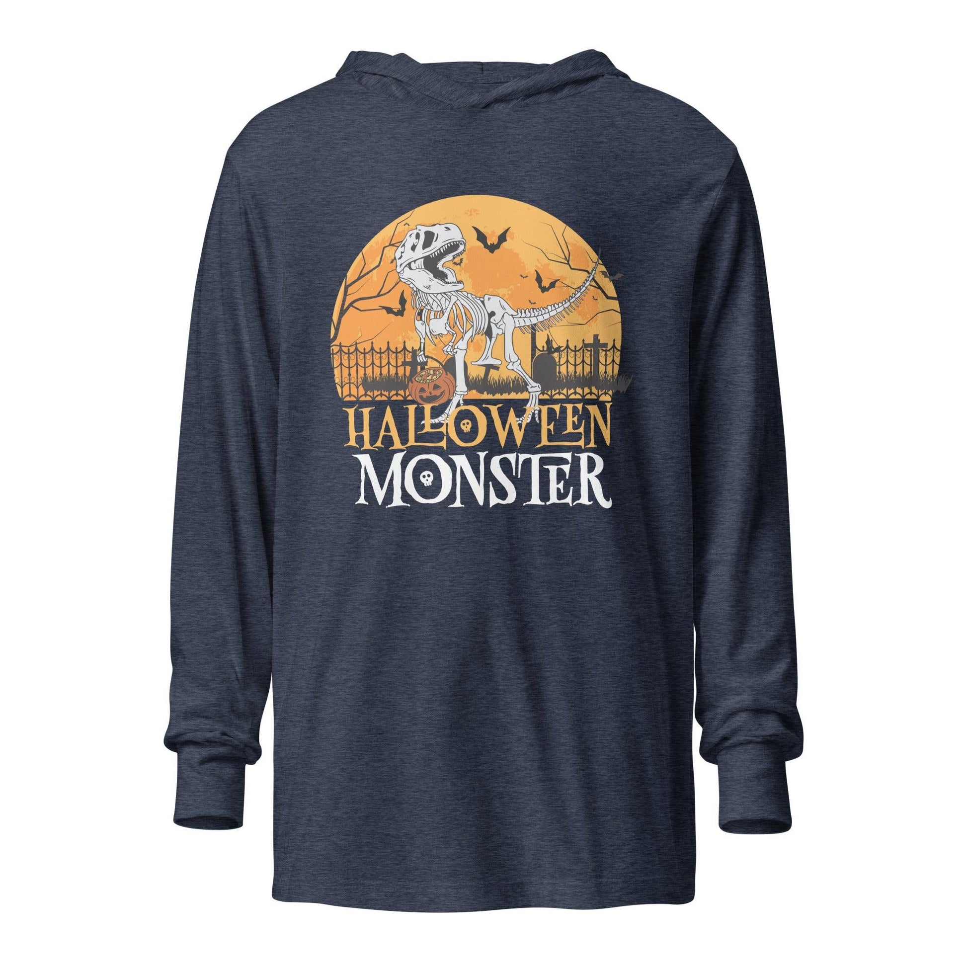 Halloween Monster Hooded long-sleeve tee - L & M Kee, LLC