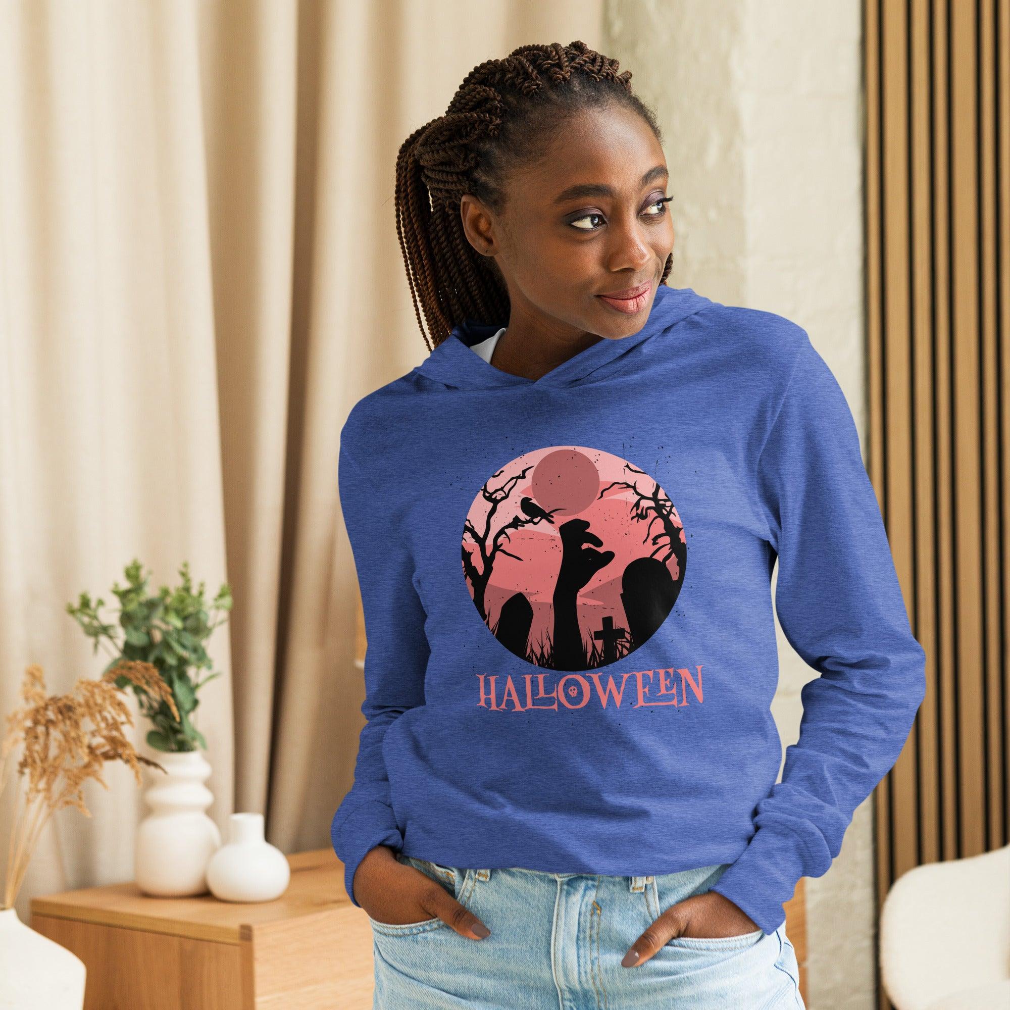 Halloween Dead Hooded long-sleeve tee - L & M Kee, LLC