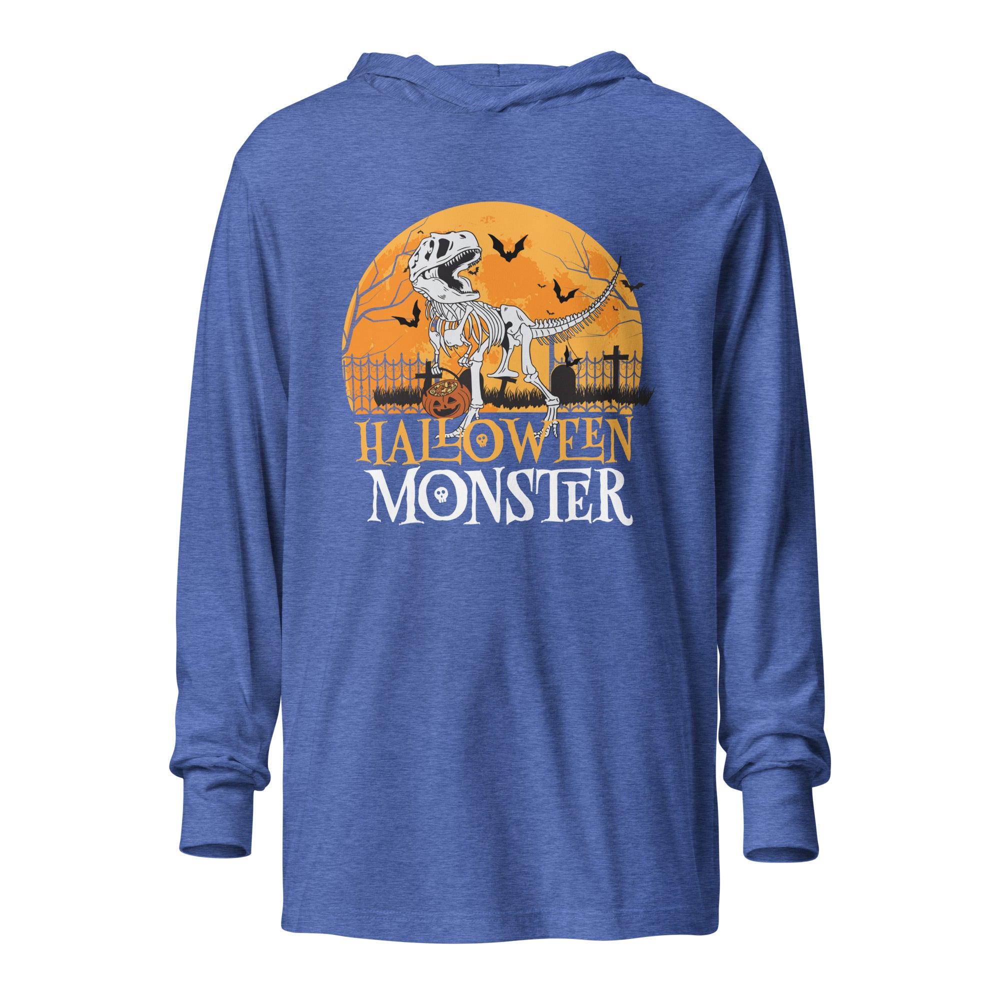 Halloween Monster Hooded long-sleeve tee - L & M Kee, LLC