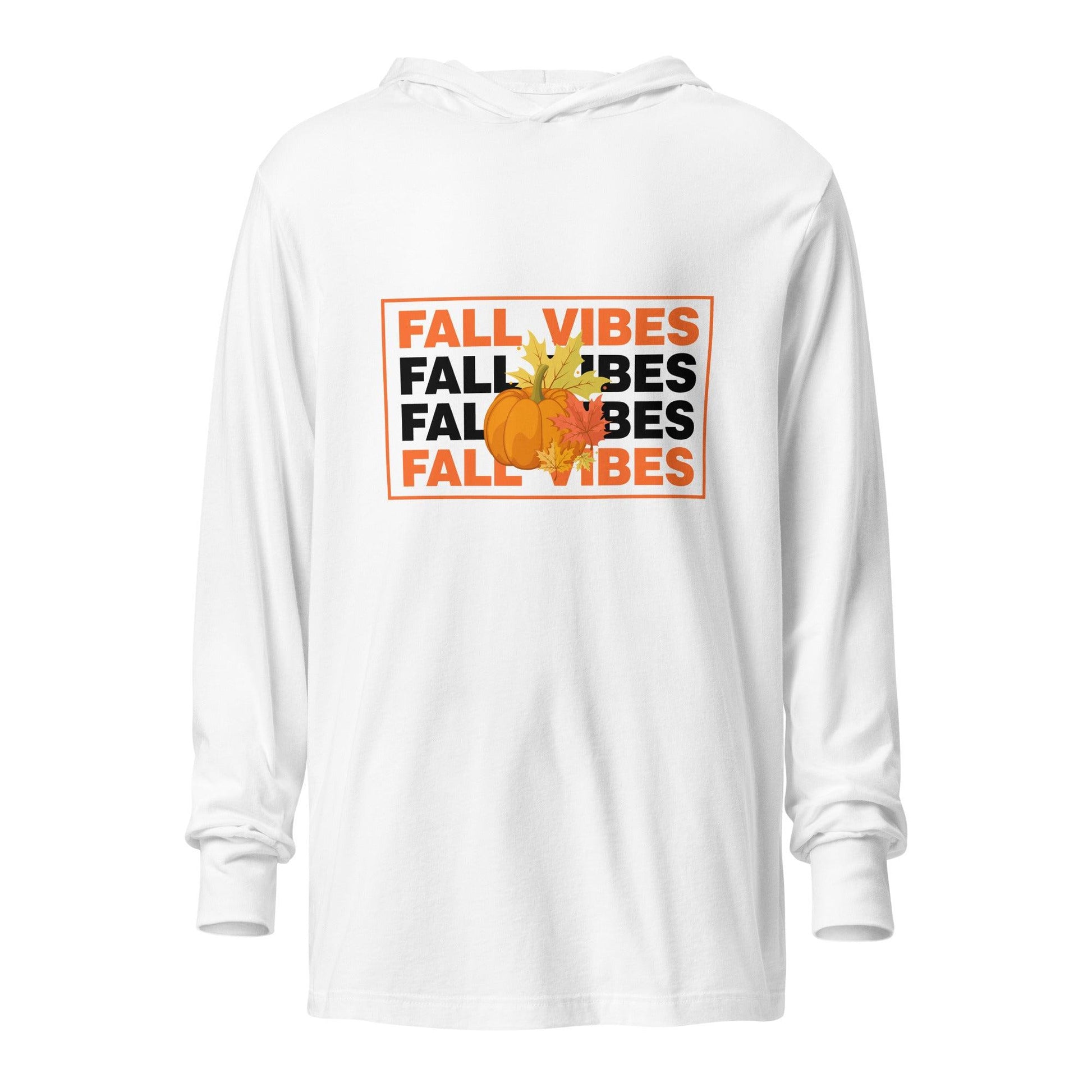 Fall Vibes Hooded long-sleeve tee - L & M Kee, LLC