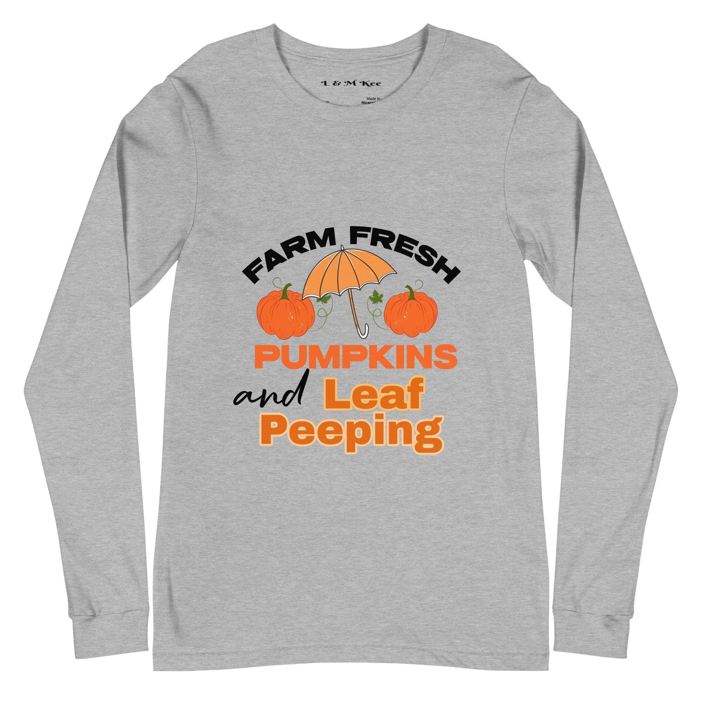 Farm Fresh Pumpkins Unisex Long Sleeve Tee - L & M Kee, LLC