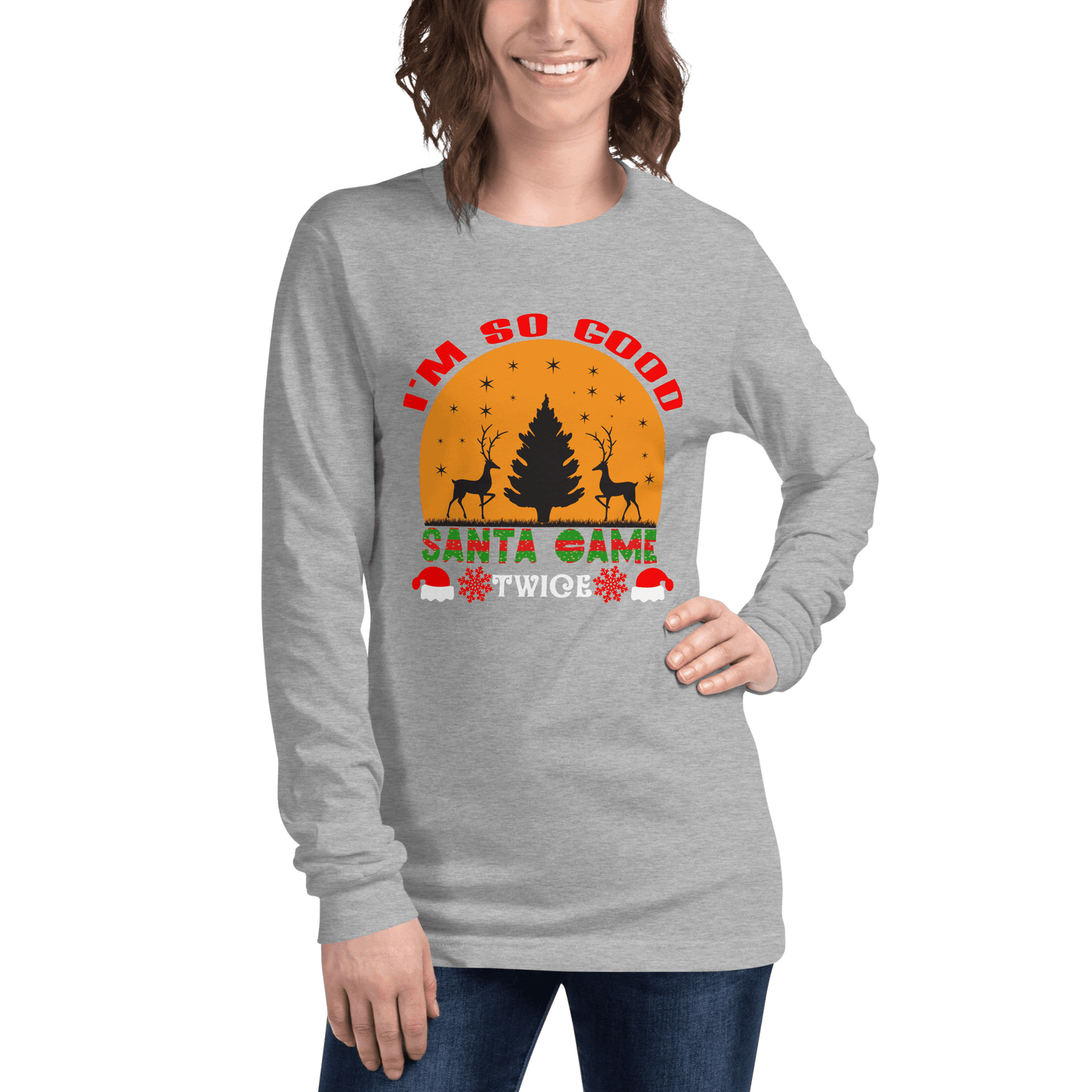 Santa Came Twice Long Sleeve Tee - L & M Kee, LLC