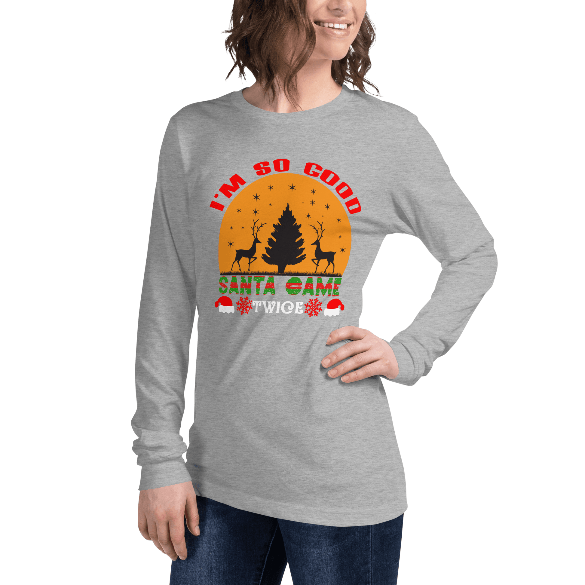 Santa Came Twice Long Sleeve Tee - L & M Kee, LLC