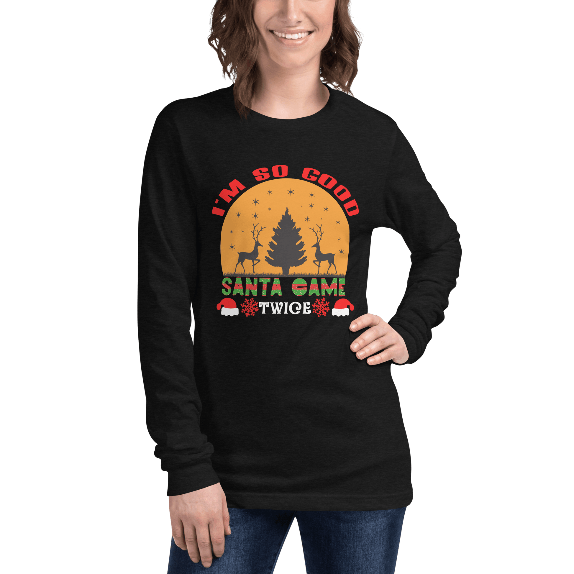 Santa Came Twice Long Sleeve Tee - L & M Kee, LLC