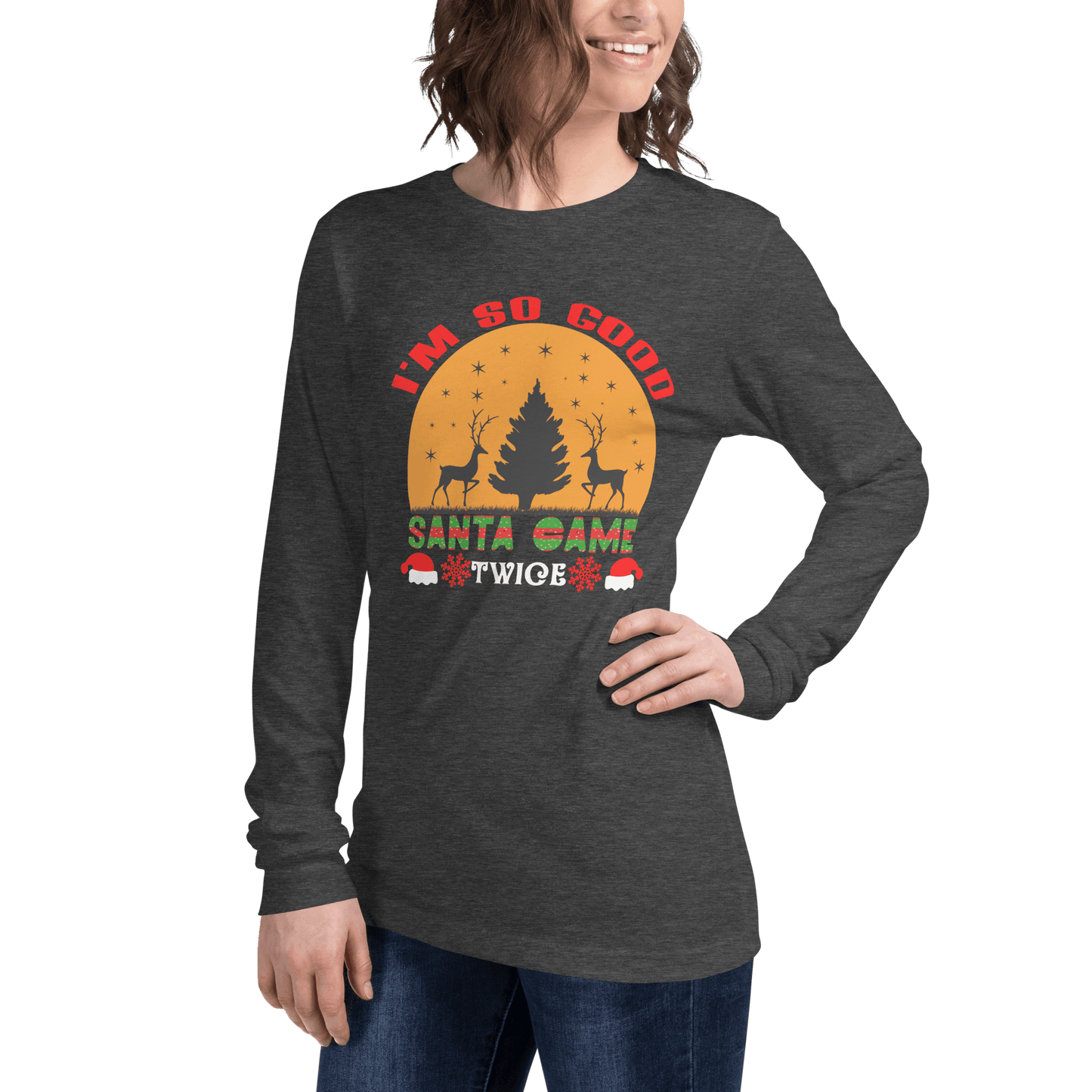 Santa Came Twice Long Sleeve Tee - L & M Kee, LLC