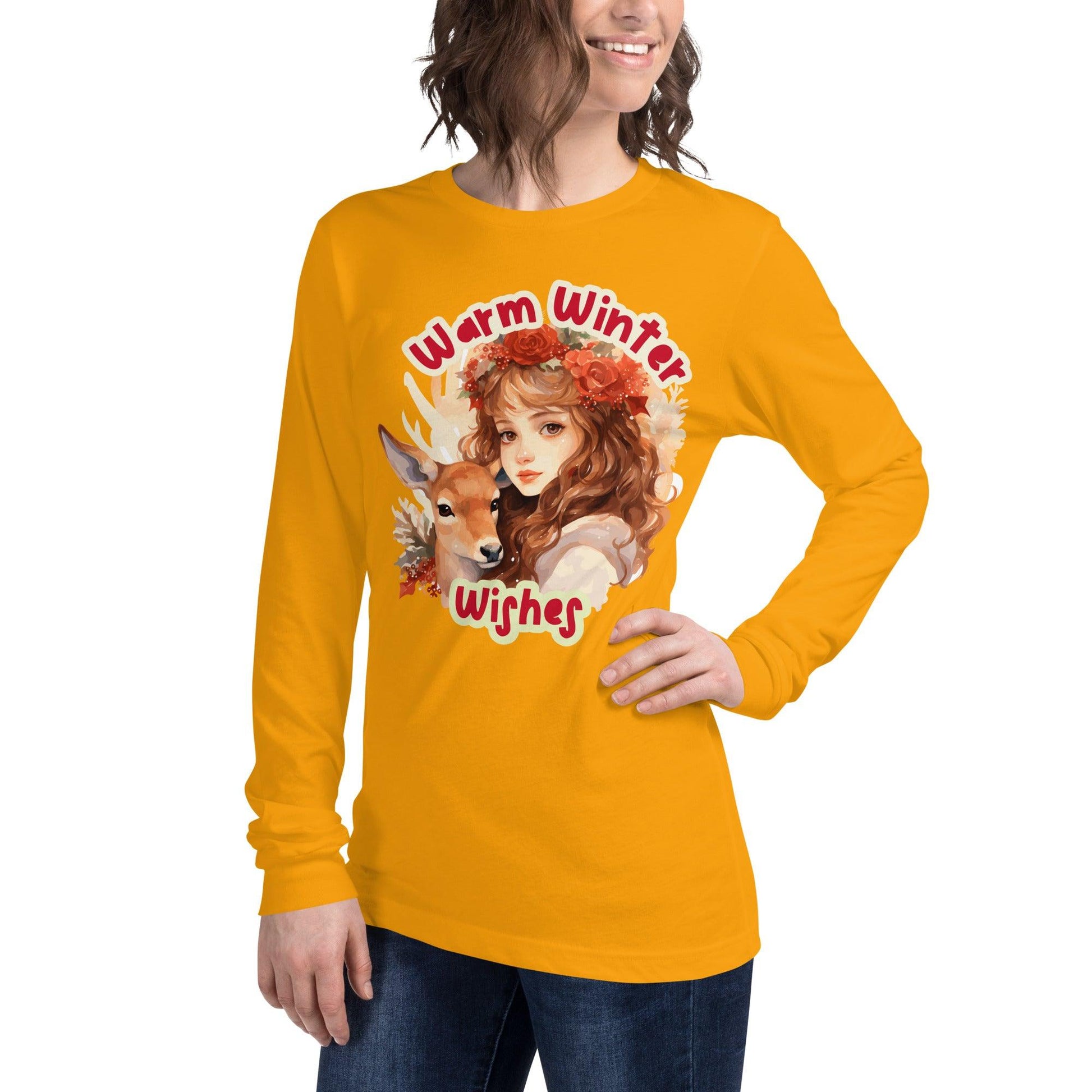 Warm Winter Wishes Unisex Long Sleeve Tee - L & M Kee, LLC