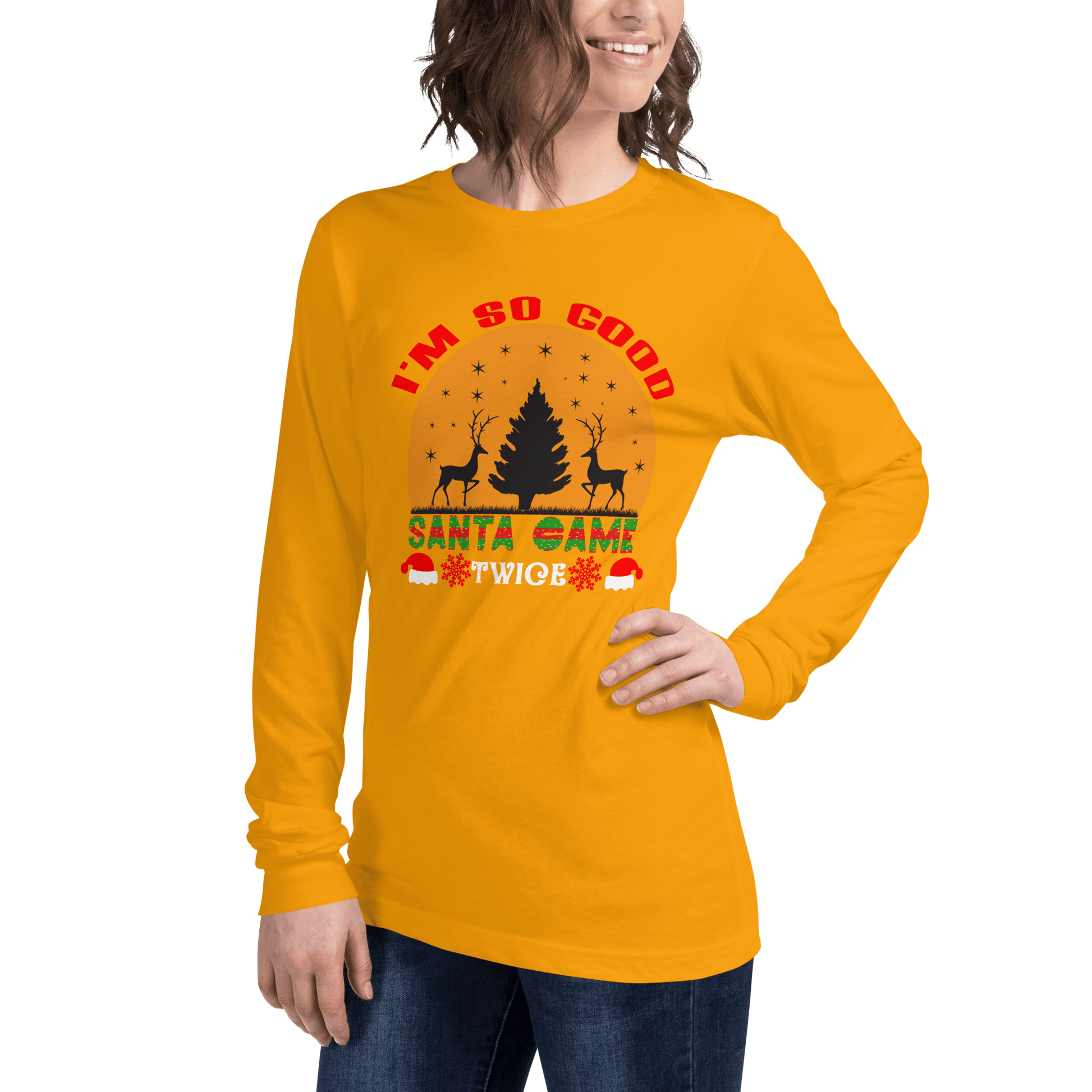 Santa Came Twice Long Sleeve Tee - L & M Kee, LLC