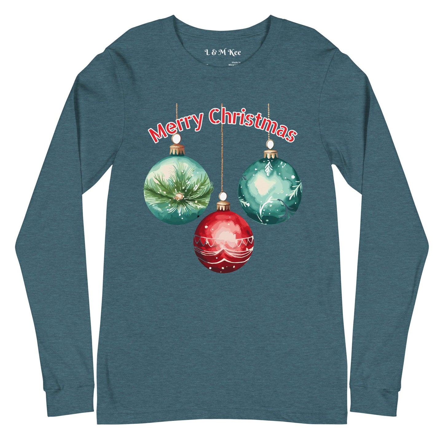 Merry Christmas Unisex Long Sleeve Tee - L & M Kee, LLC