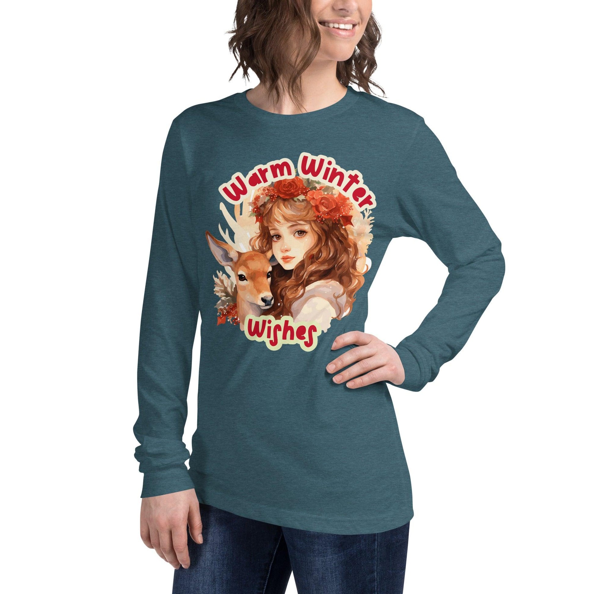 Warm Winter Wishes Unisex Long Sleeve Tee - L & M Kee, LLC