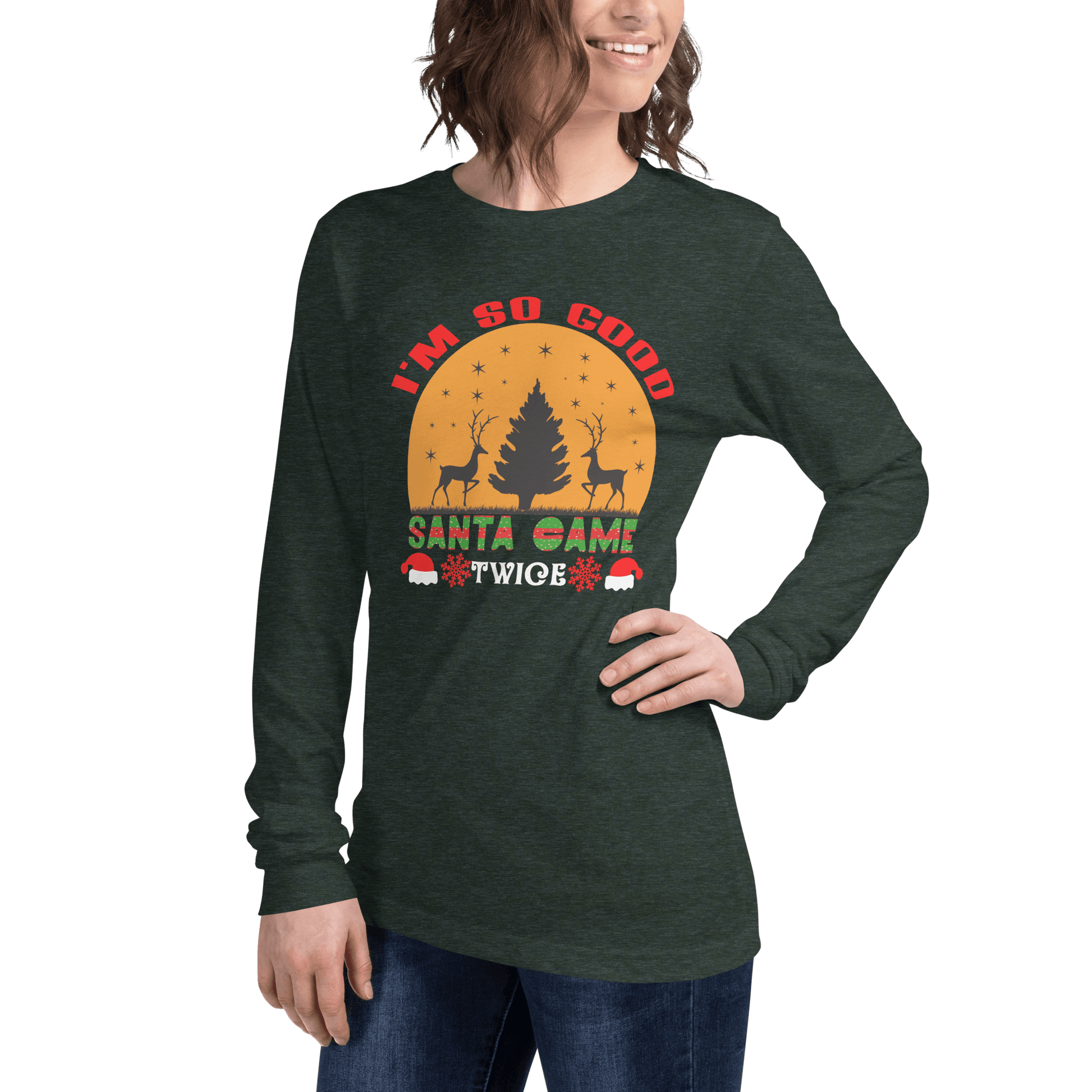 Santa Came Twice Long Sleeve Tee - L & M Kee, LLC