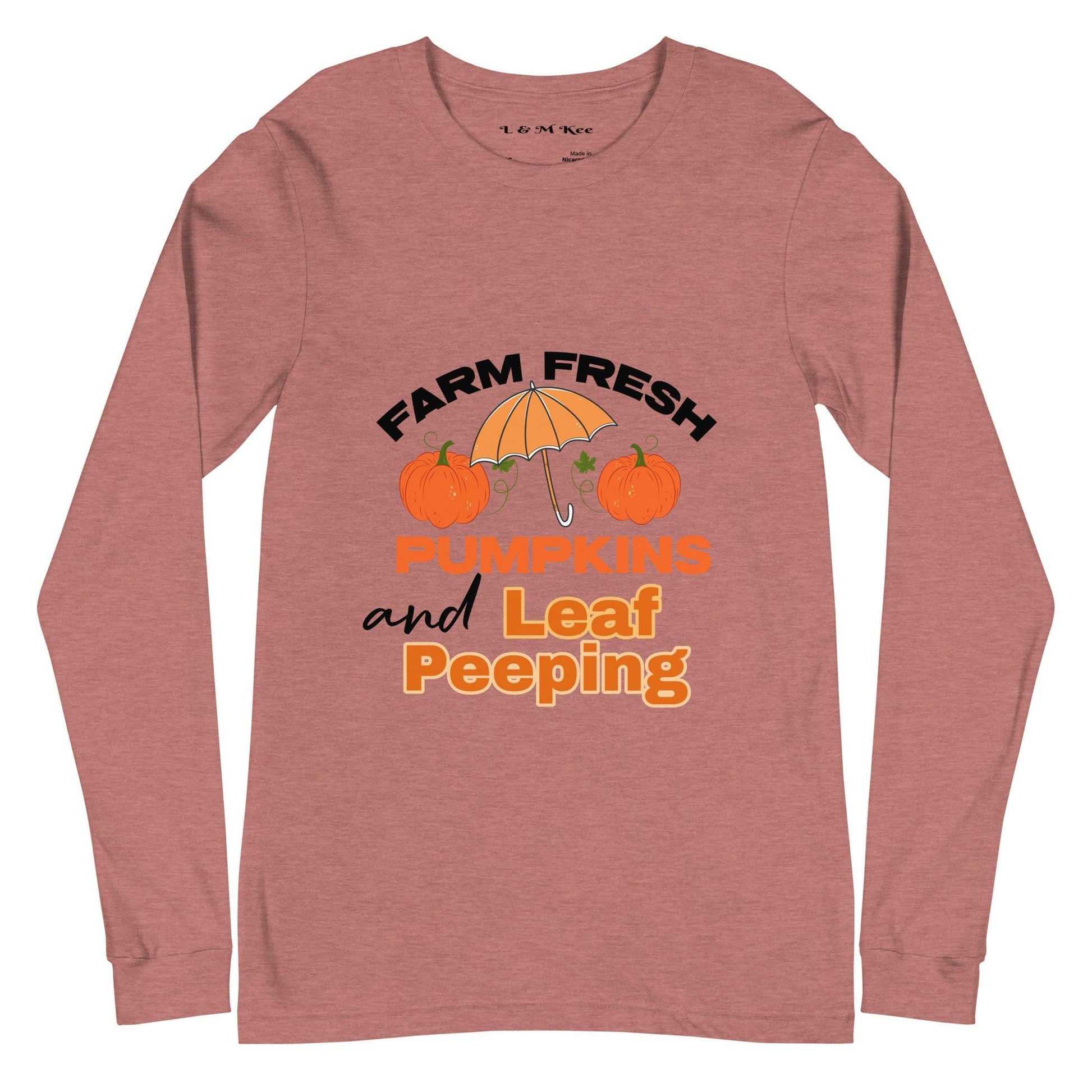 Farm Fresh Pumpkins Unisex Long Sleeve Tee - L & M Kee, LLC