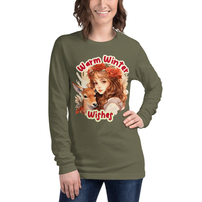 Warm Winter Wishes Unisex Long Sleeve Tee - L & M Kee, LLC