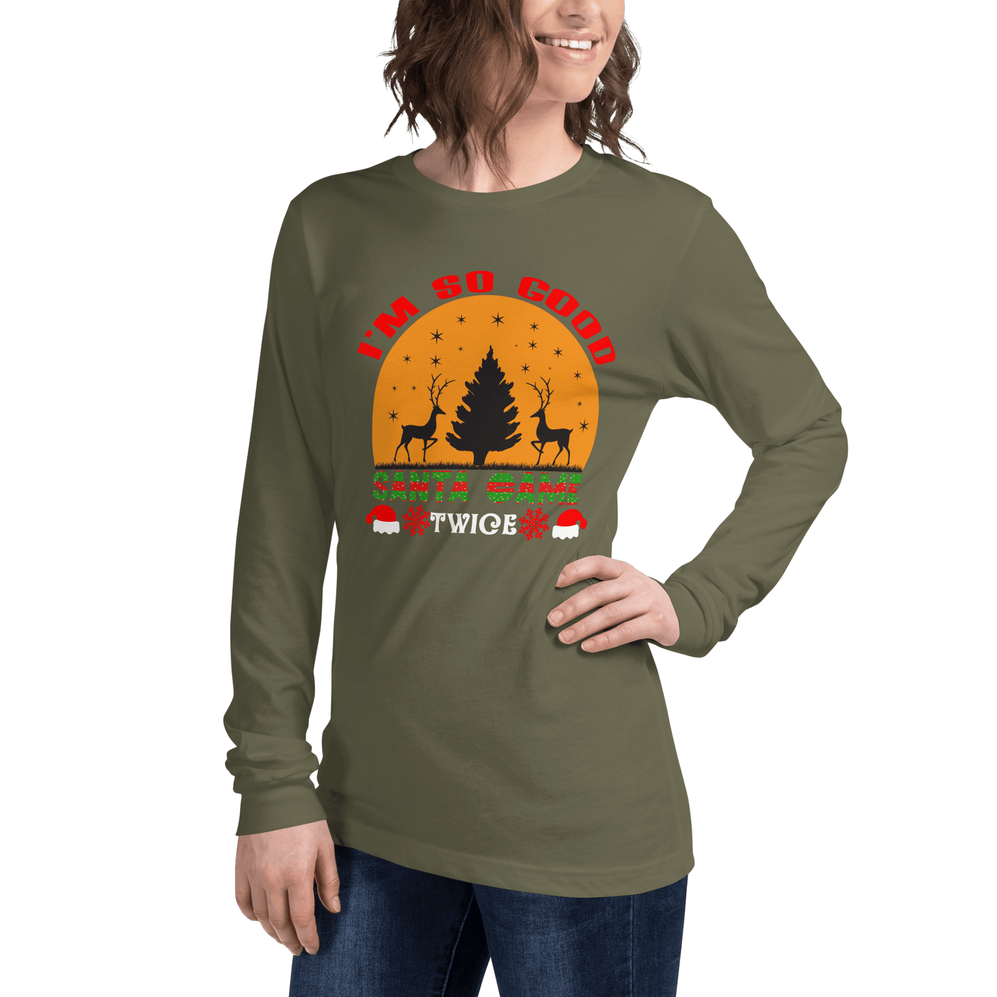 Santa Came Twice Long Sleeve Tee - L & M Kee, LLC