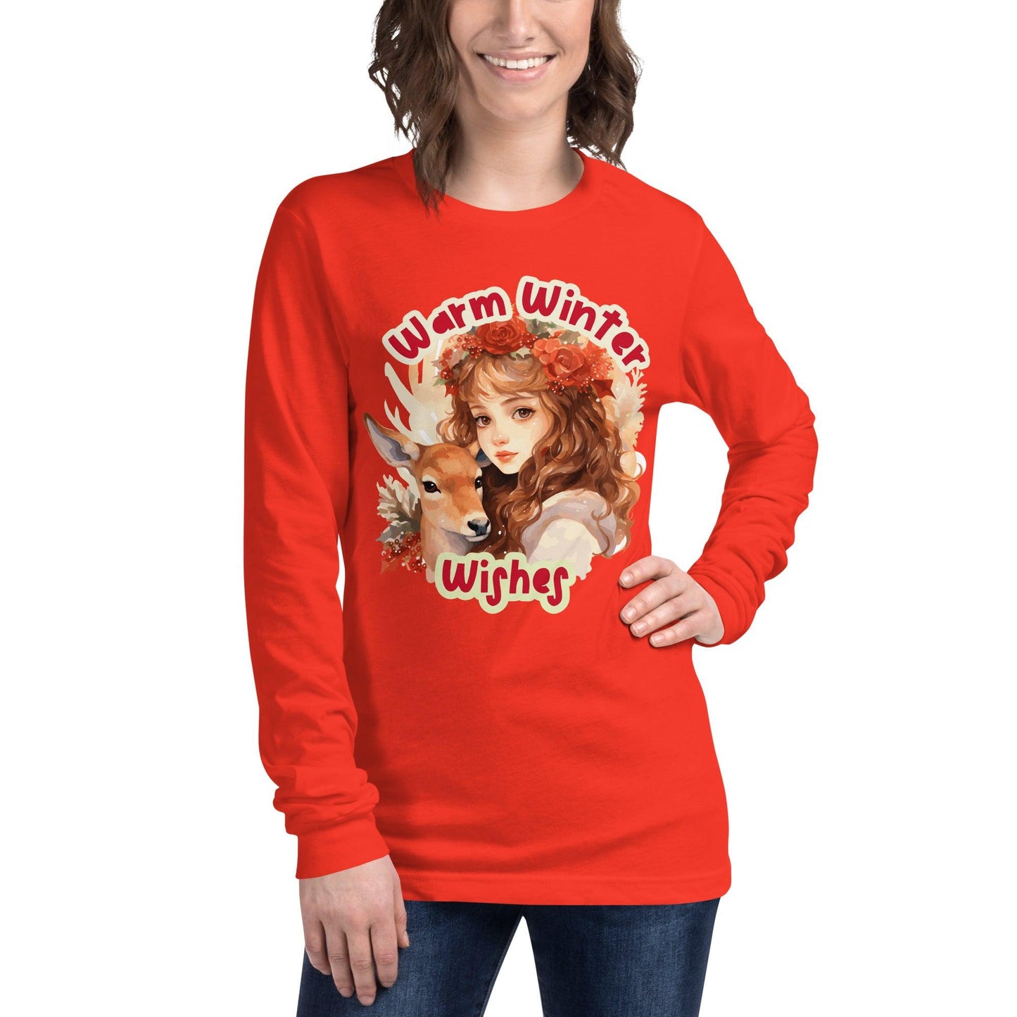 Warm Winter Wishes Unisex Long Sleeve Tee - L & M Kee, LLC