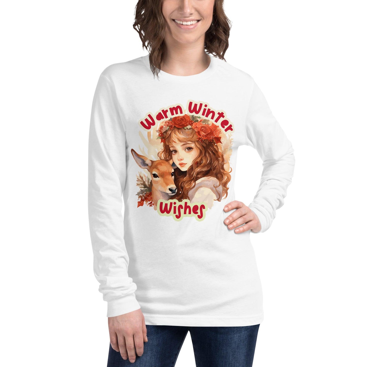 Warm Winter Wishes Unisex Long Sleeve Tee - L & M Kee, LLC