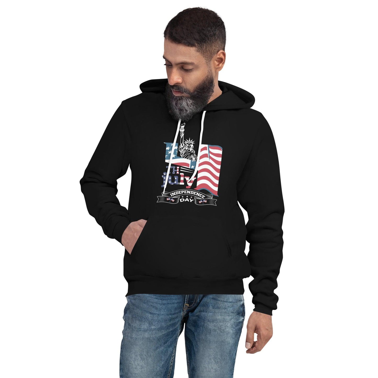 4th of July Unisex hoodie-L & M Kee, LLC