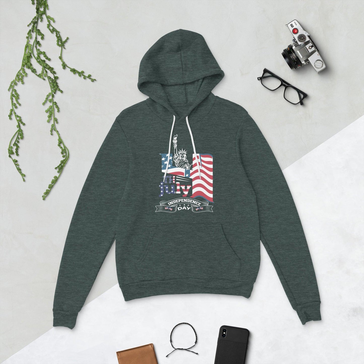 4th of July Unisex hoodie-L & M Kee, LLC