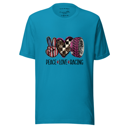 Love Peace Racing Unisex T-shirt - L & M Kee, LLC