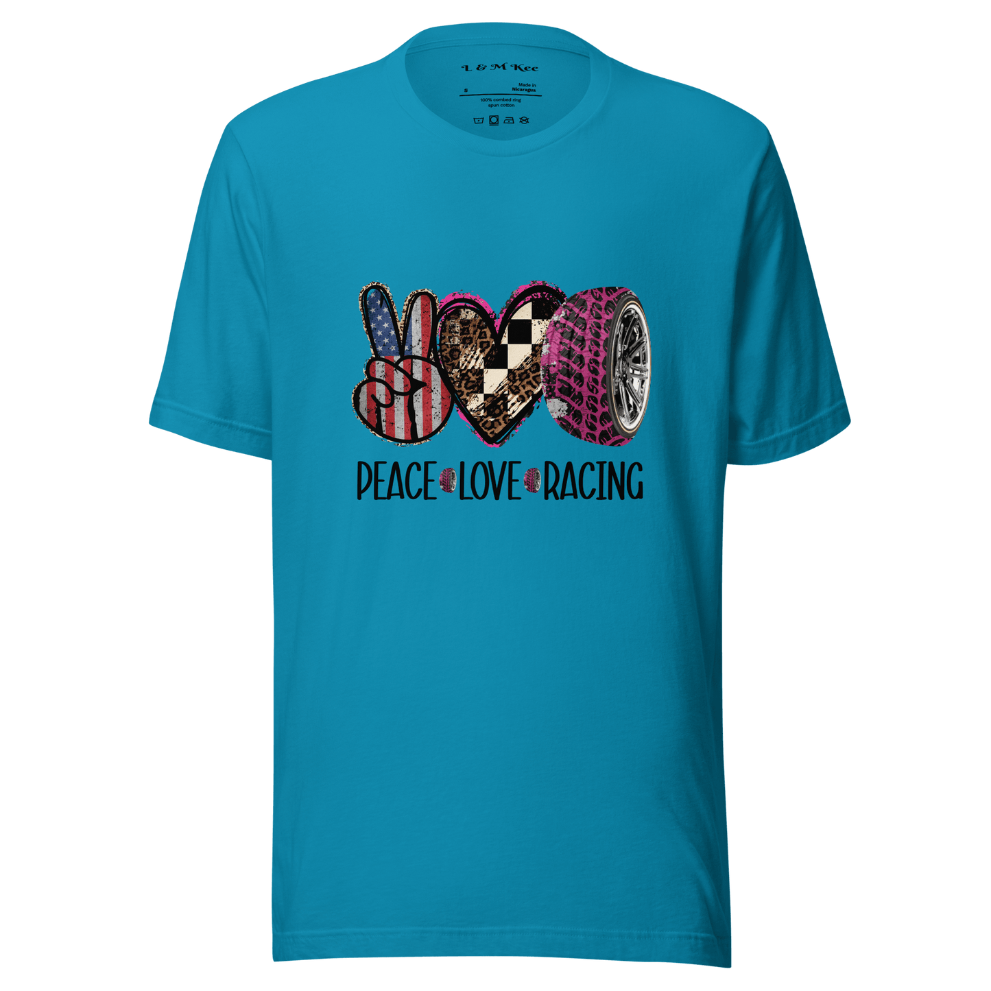 Love Peace Racing Unisex T-shirt - L & M Kee, LLC