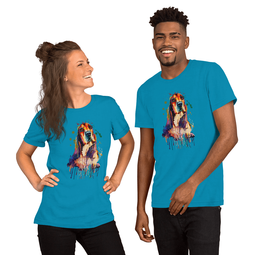 Basset Hound Unisex T-shirt - L & M Kee, LLC