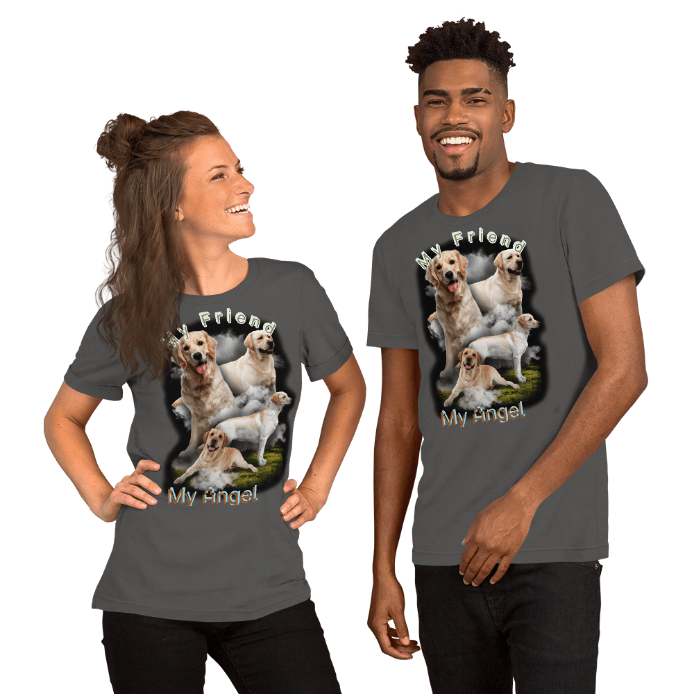 My Friend My Angel Labrador Dog Unisex t-shirt - L & M Kee, LLC