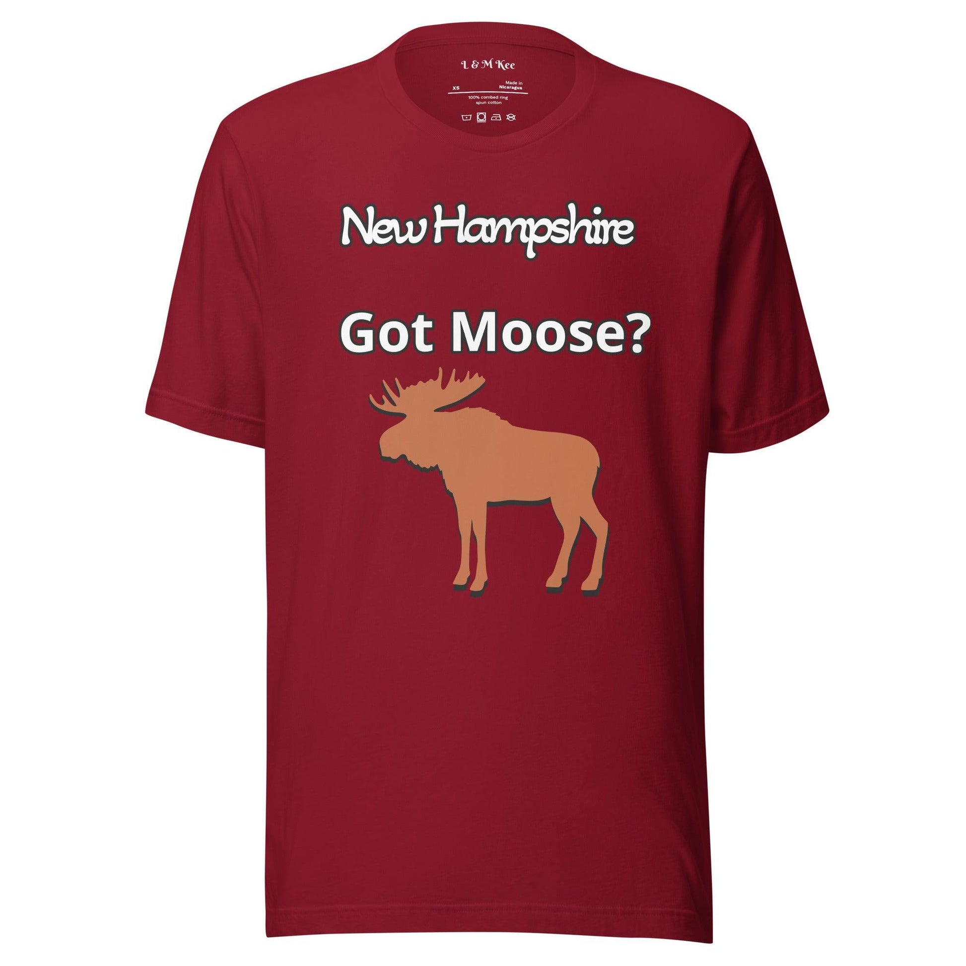 New Hampshire Got Moose Unisex t-shirt - L & M Kee, LLC