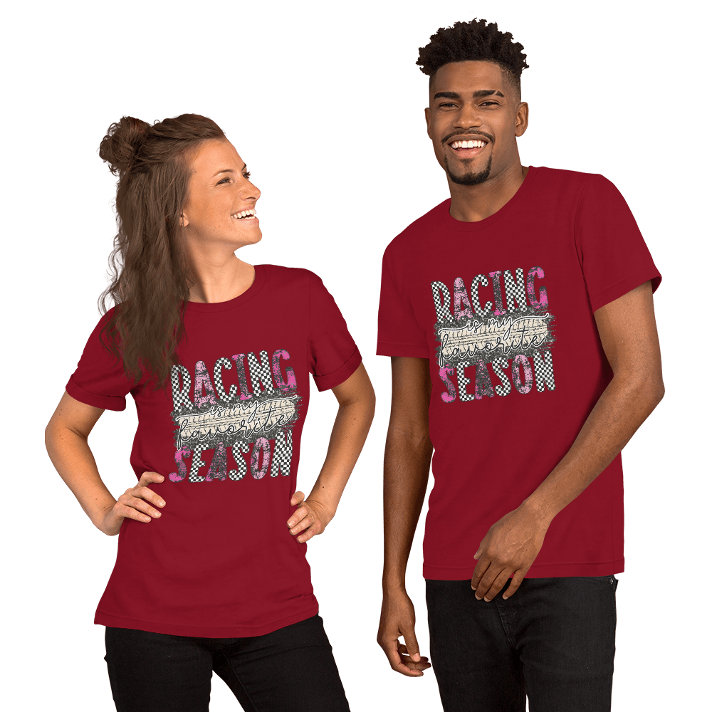 Racing Season is my Favorite Unisex T-shirt - L & M Kee, LLC