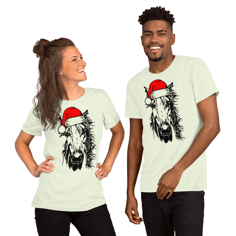 Horse Santa Unisex t-shirt - L & M Kee, LLC