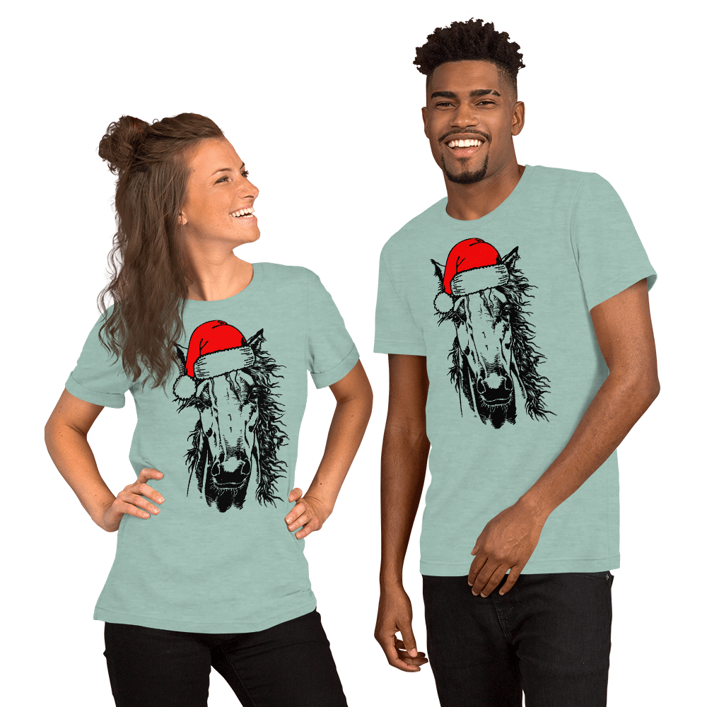 Horse Santa Unisex t-shirt - L & M Kee, LLC