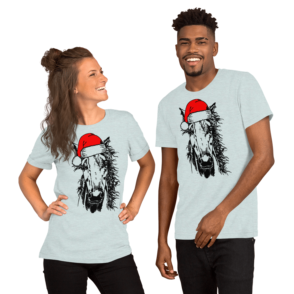 Horse Santa Unisex t-shirt - L & M Kee, LLC