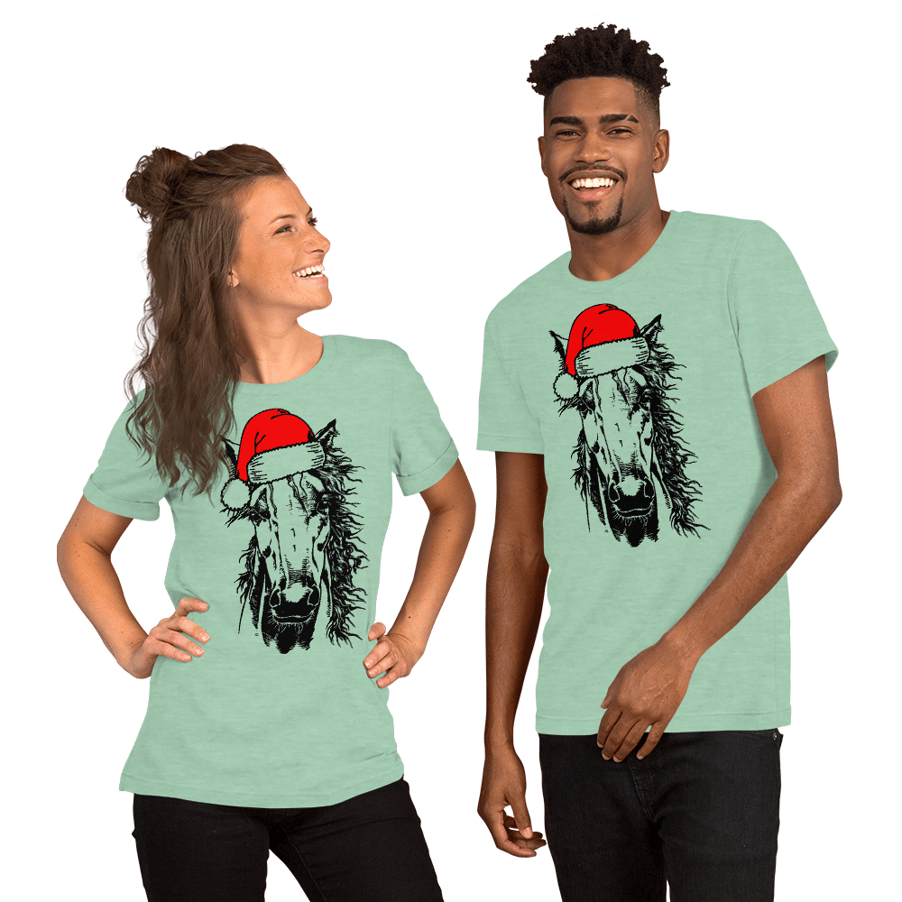 Horse Santa Unisex t-shirt - L & M Kee, LLC