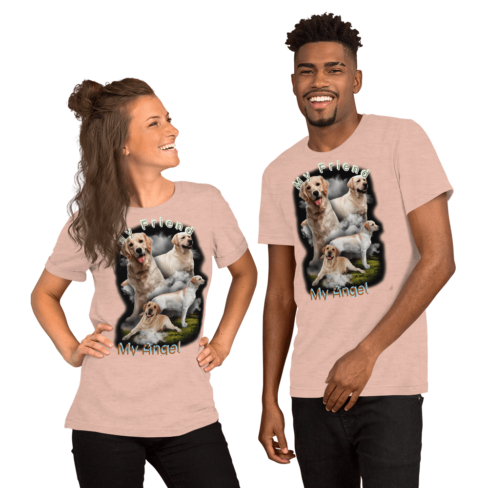 My Friend My Angel Labrador Dog Unisex t-shirt - L & M Kee, LLC