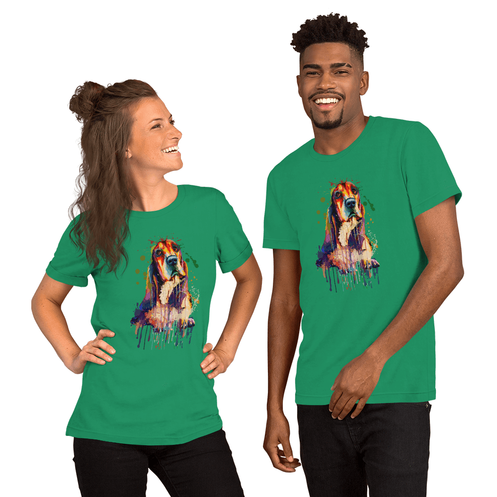 Basset Hound Unisex T-shirt - L & M Kee, LLC