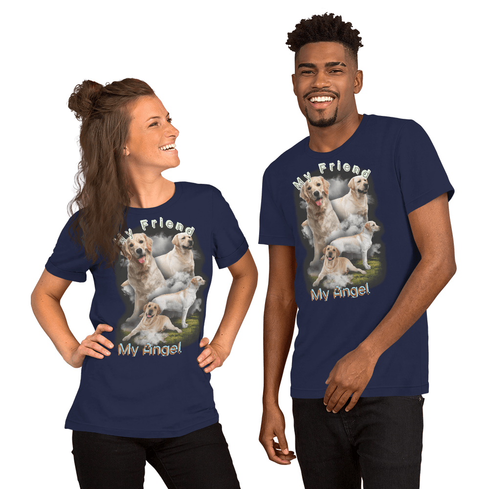 My Friend My Angel Labrador Dog Unisex t-shirt - L & M Kee, LLC