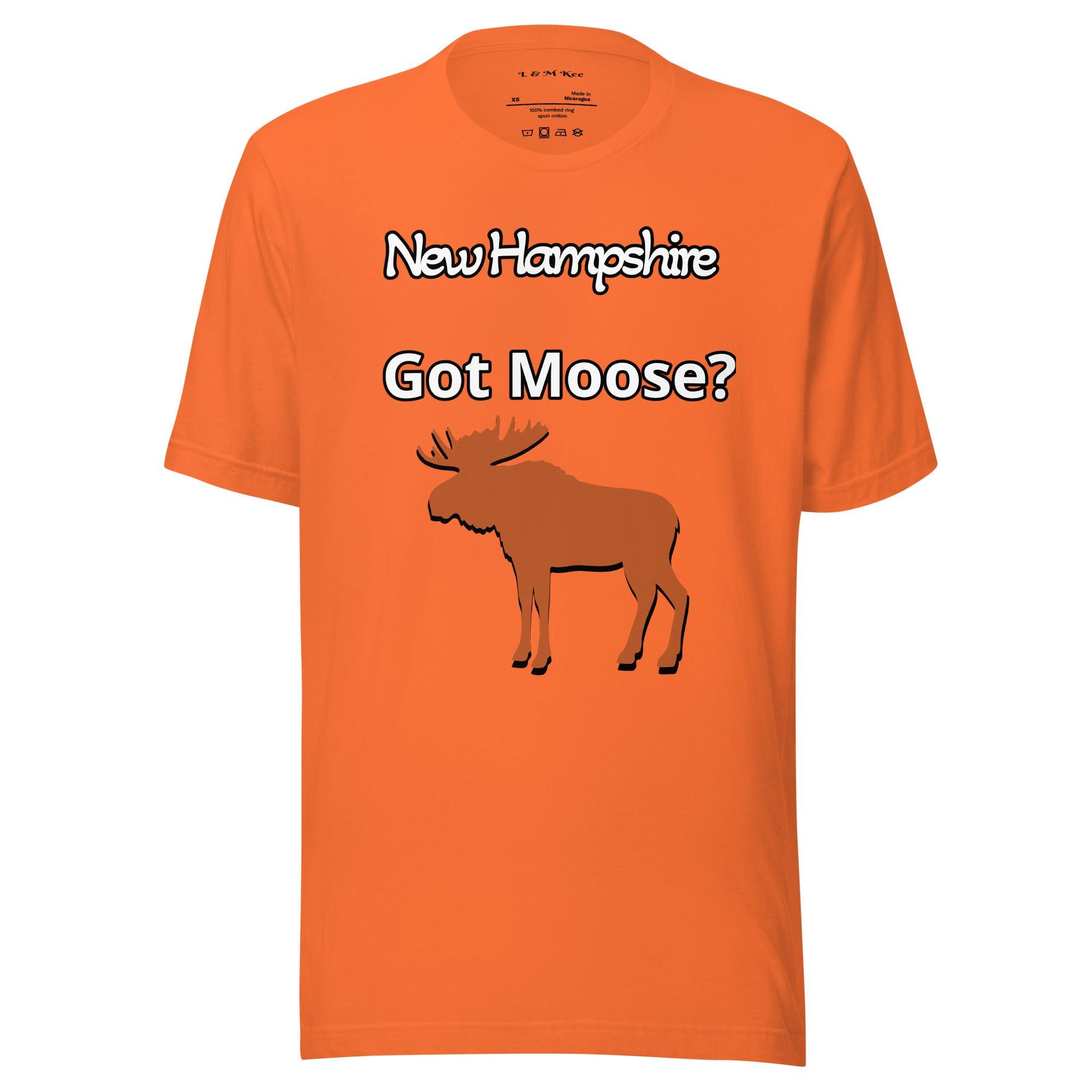 New Hampshire Got Moose Unisex t-shirt - L & M Kee, LLC