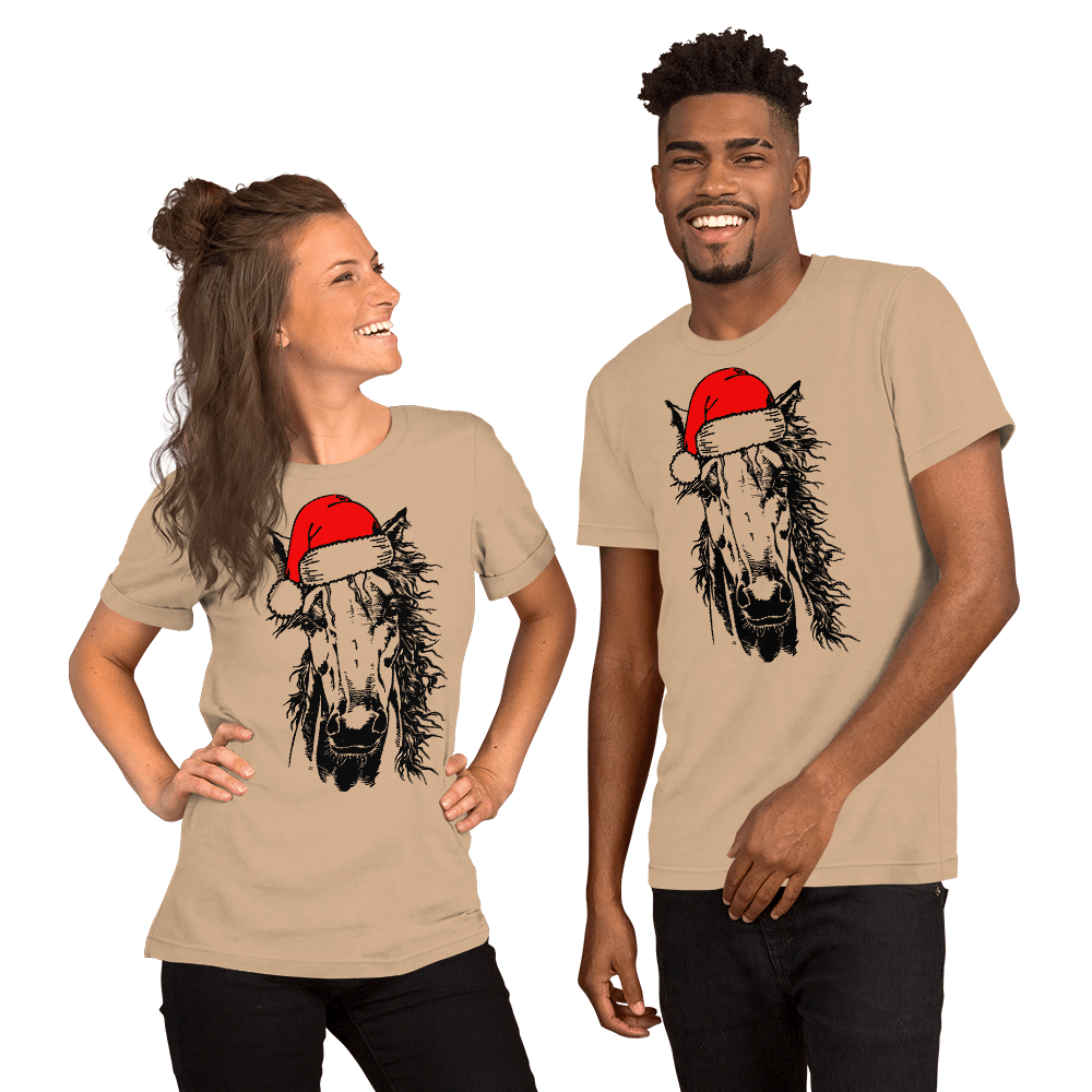 Horse Santa Unisex t-shirt - L & M Kee, LLC