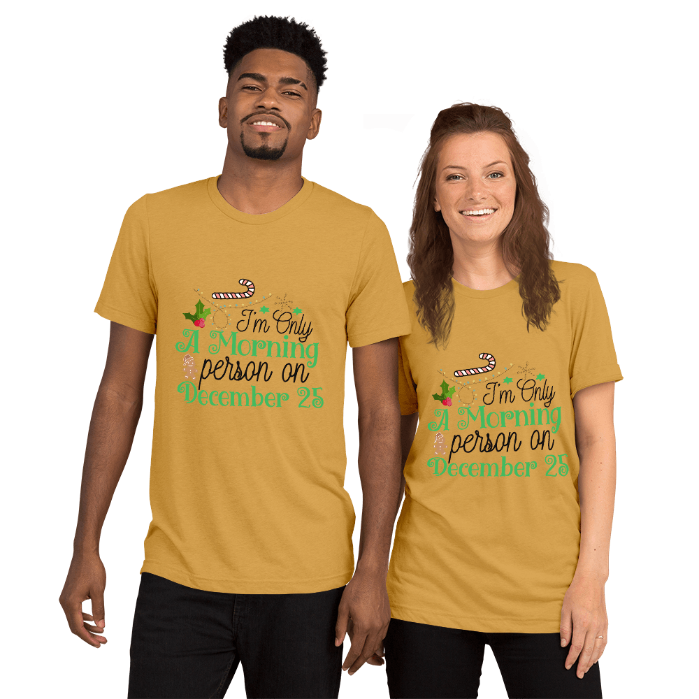 Christmas Morning Person T-Shirt - L & M Kee, LLC