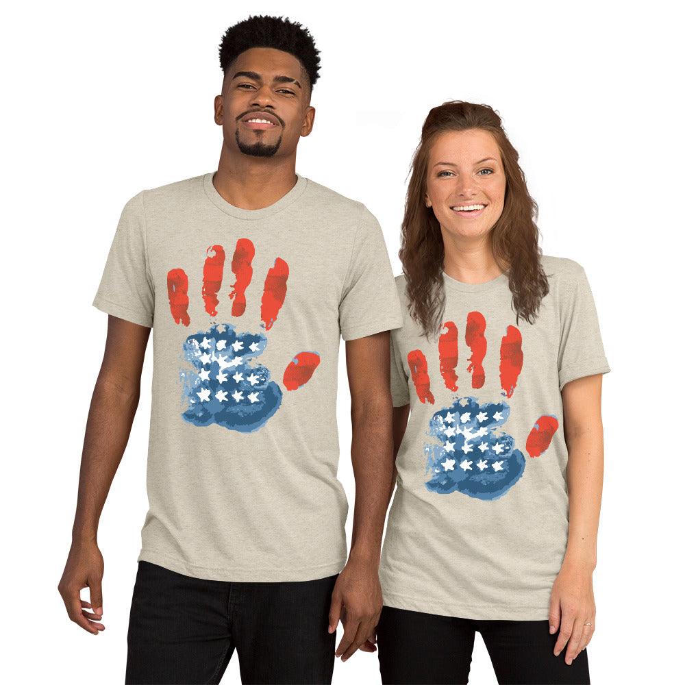 Hand Flag T-shirt - L & M Kee, LLC