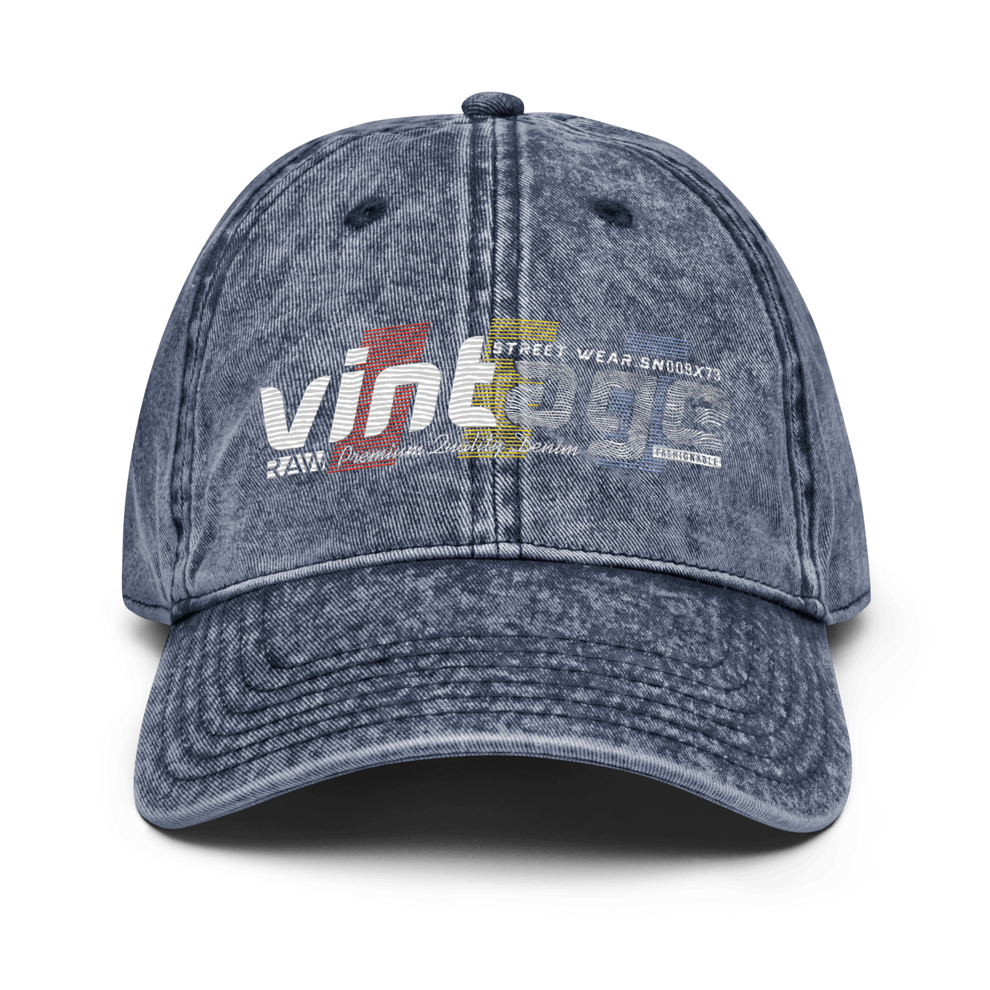 Vintage Streetwear Embroidered Cotton Twill Cap - L & M Kee, LLC