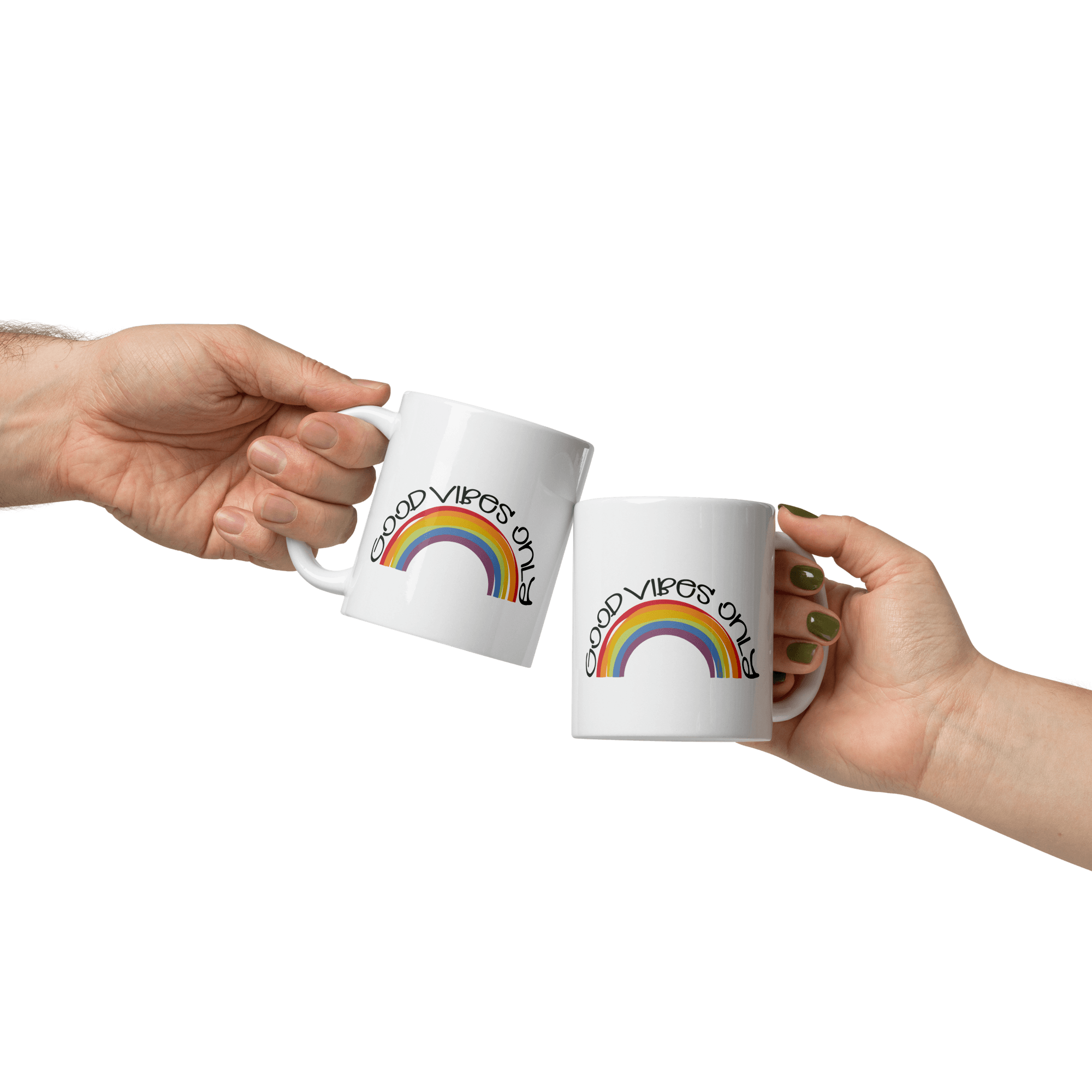Good Vibes Glossy Mug - L & M Kee, LLC