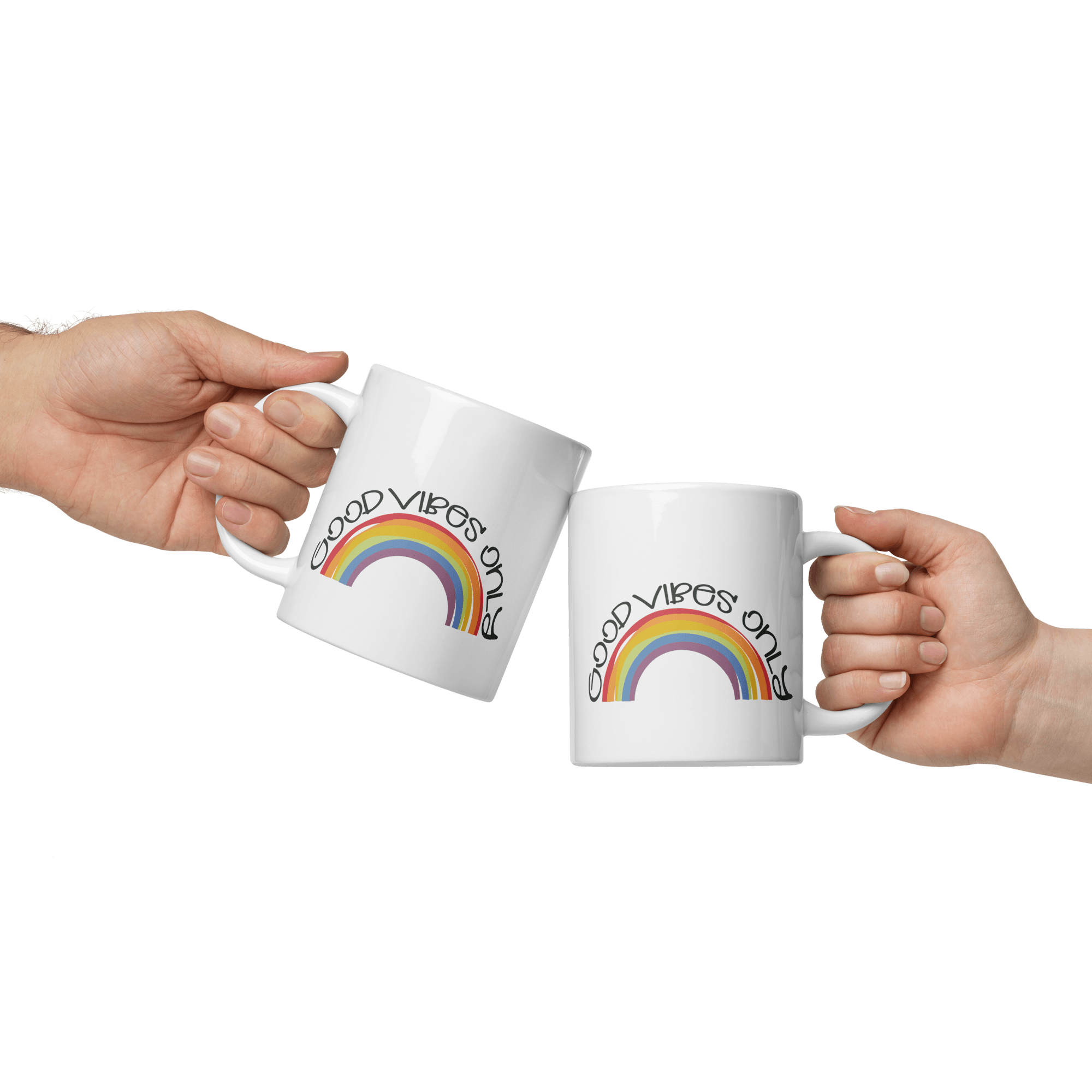Good Vibes Glossy Mug - L & M Kee, LLC