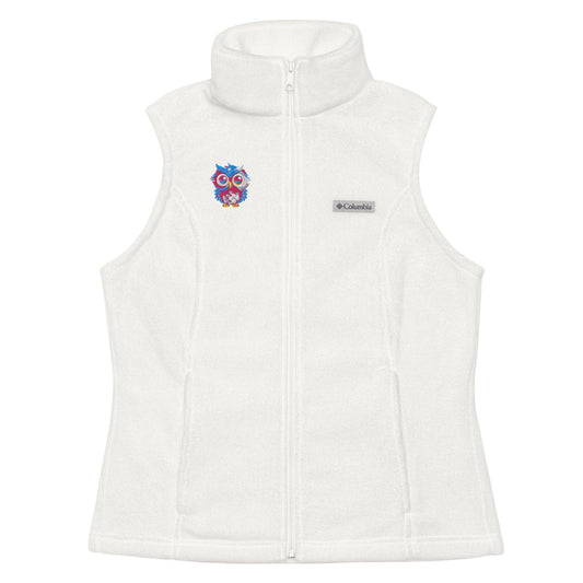 Embroidered Owl Women’s Columbia Fleece Vest - L & M Kee, LLC