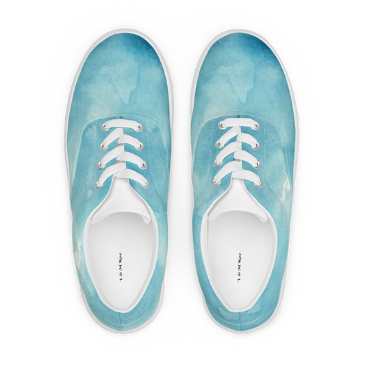 Sky Blue Women’s lace-up canvas shoes