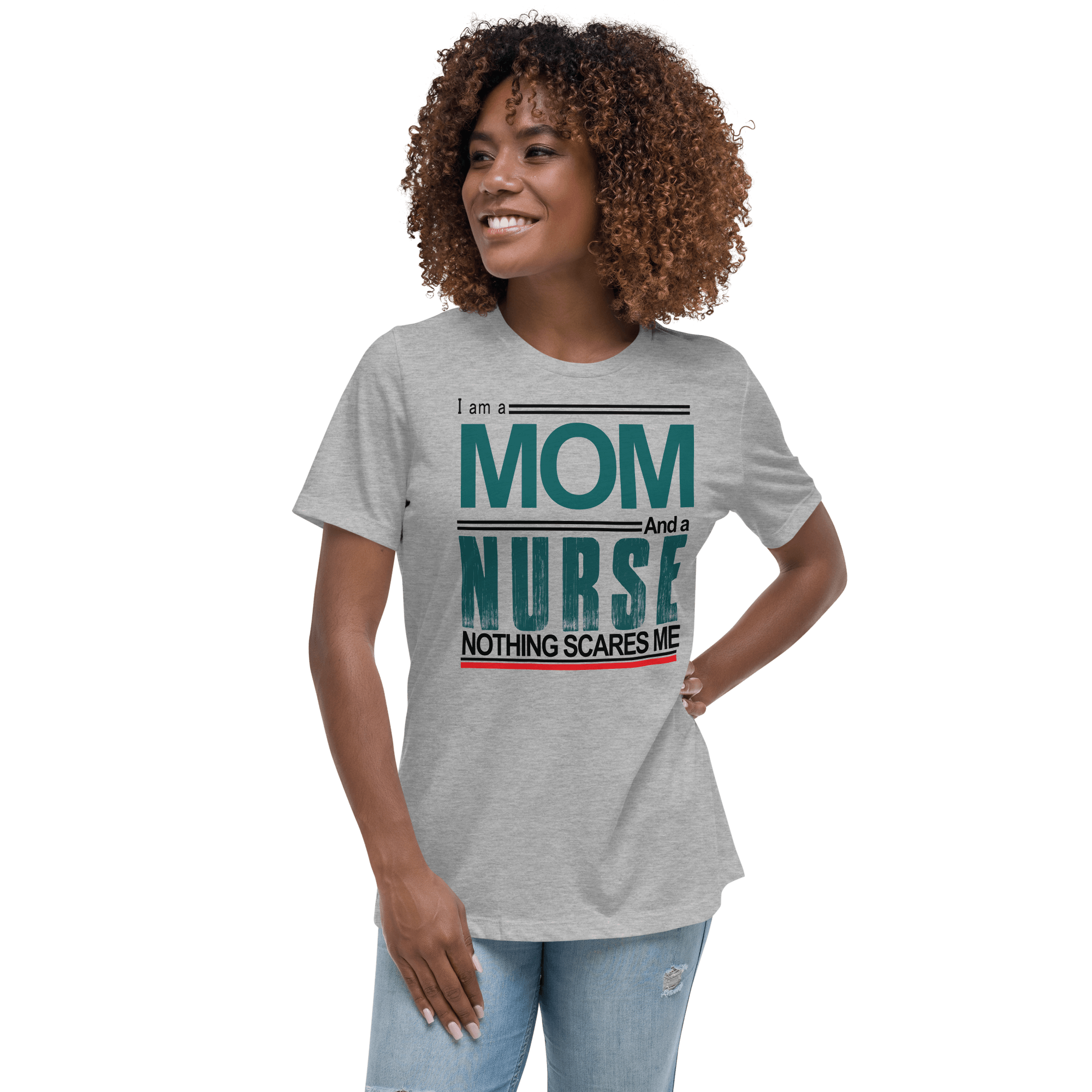 Mom Nurse Relaxed T-Shirt - L & M Kee, LLC
