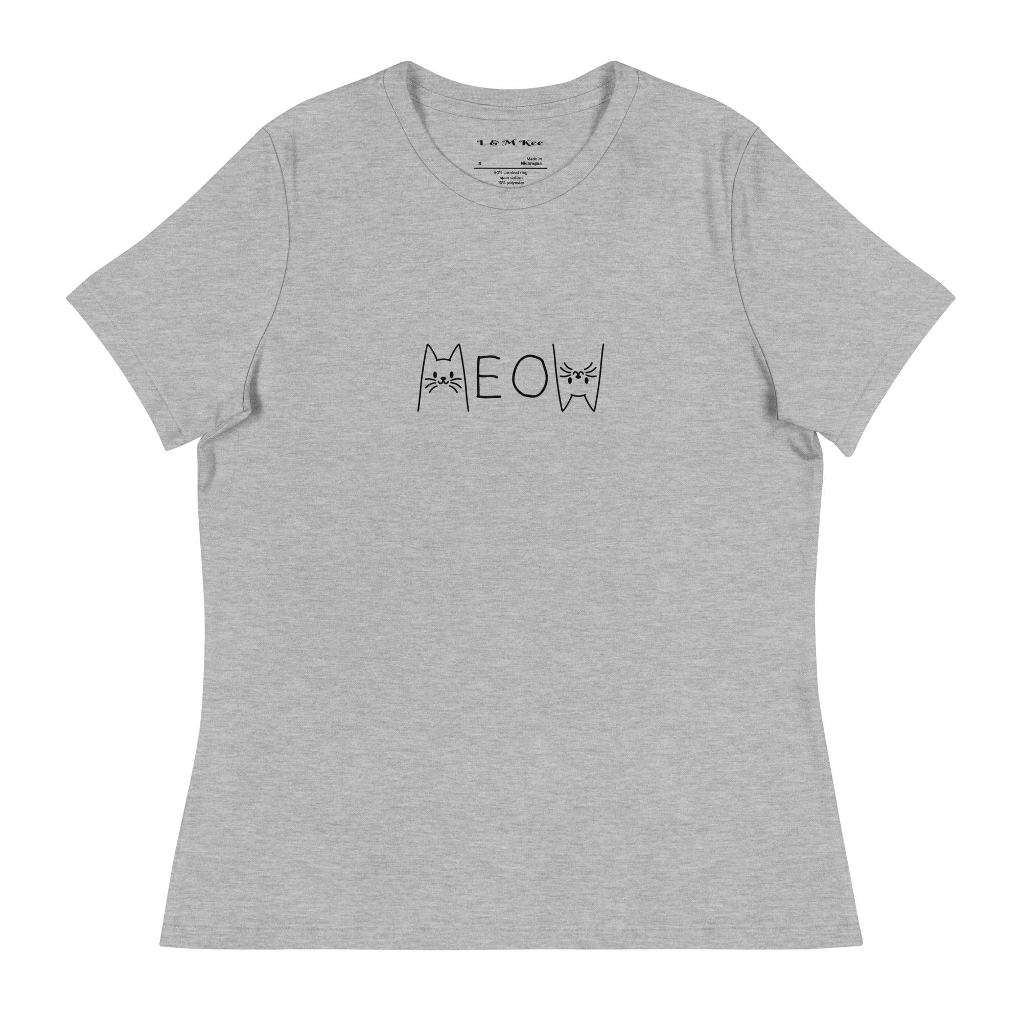 Meow Relaxed T-Shirt - L & M Kee, LLC
