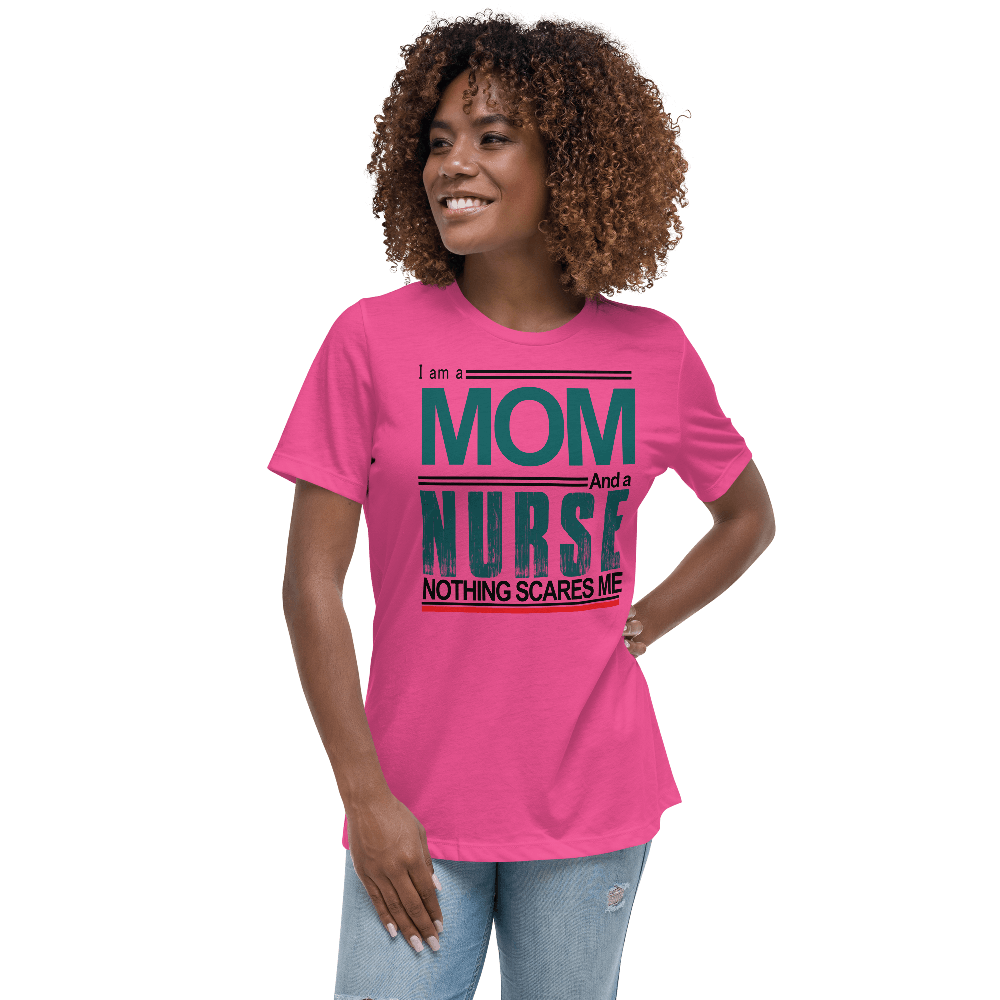 Mom Nurse Relaxed T-Shirt - L & M Kee, LLC