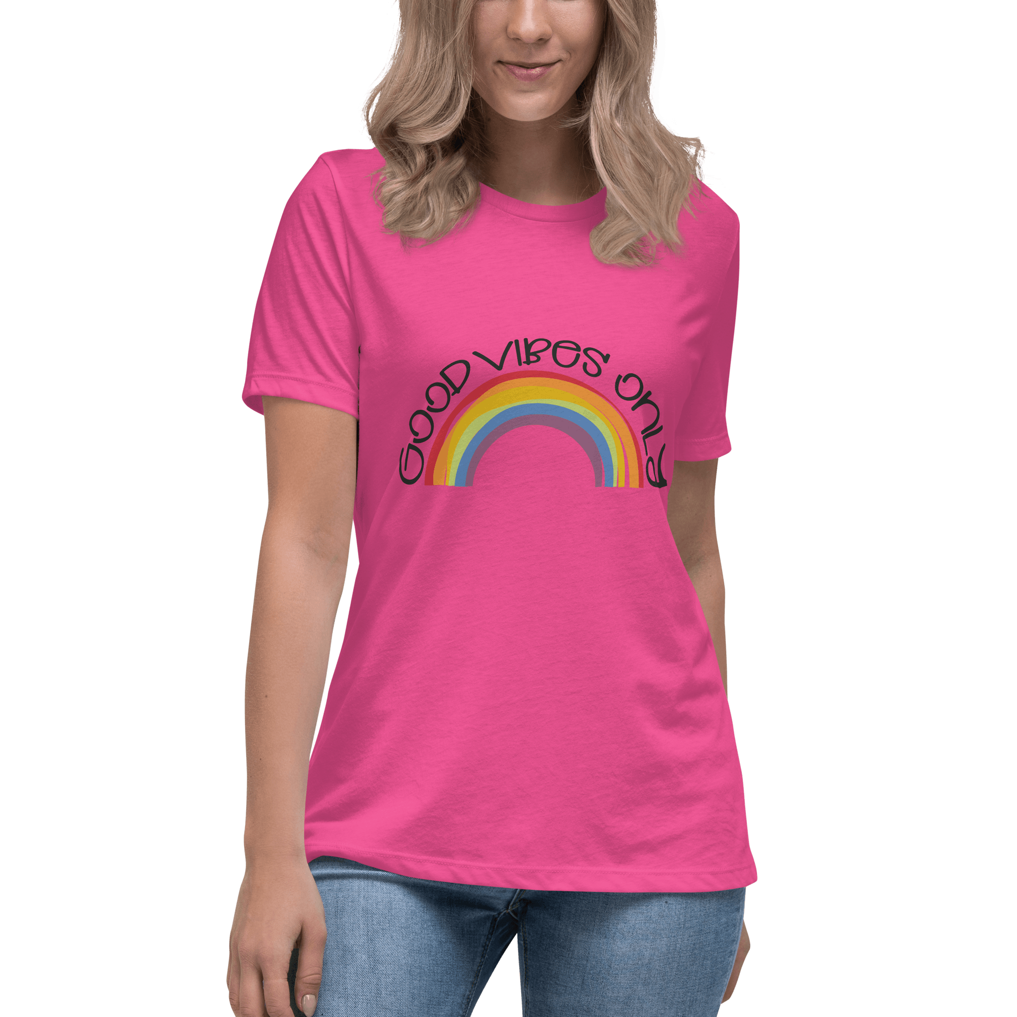 Good Vibes Women's Relaxed T-Shirt - L & M Kee, LLC