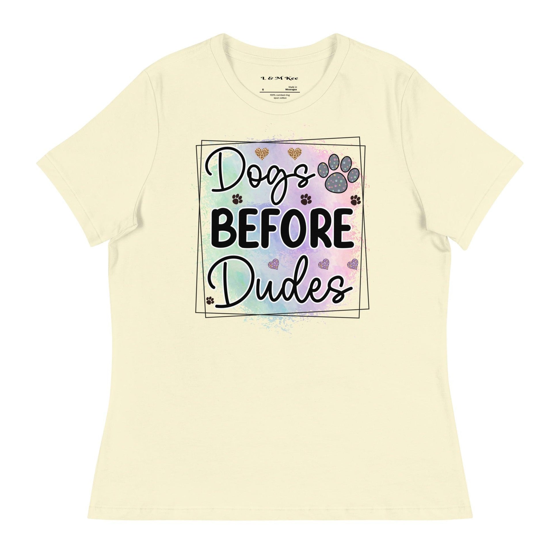 Dogs Before Dudes T-Shirt - L & M Kee, LLC