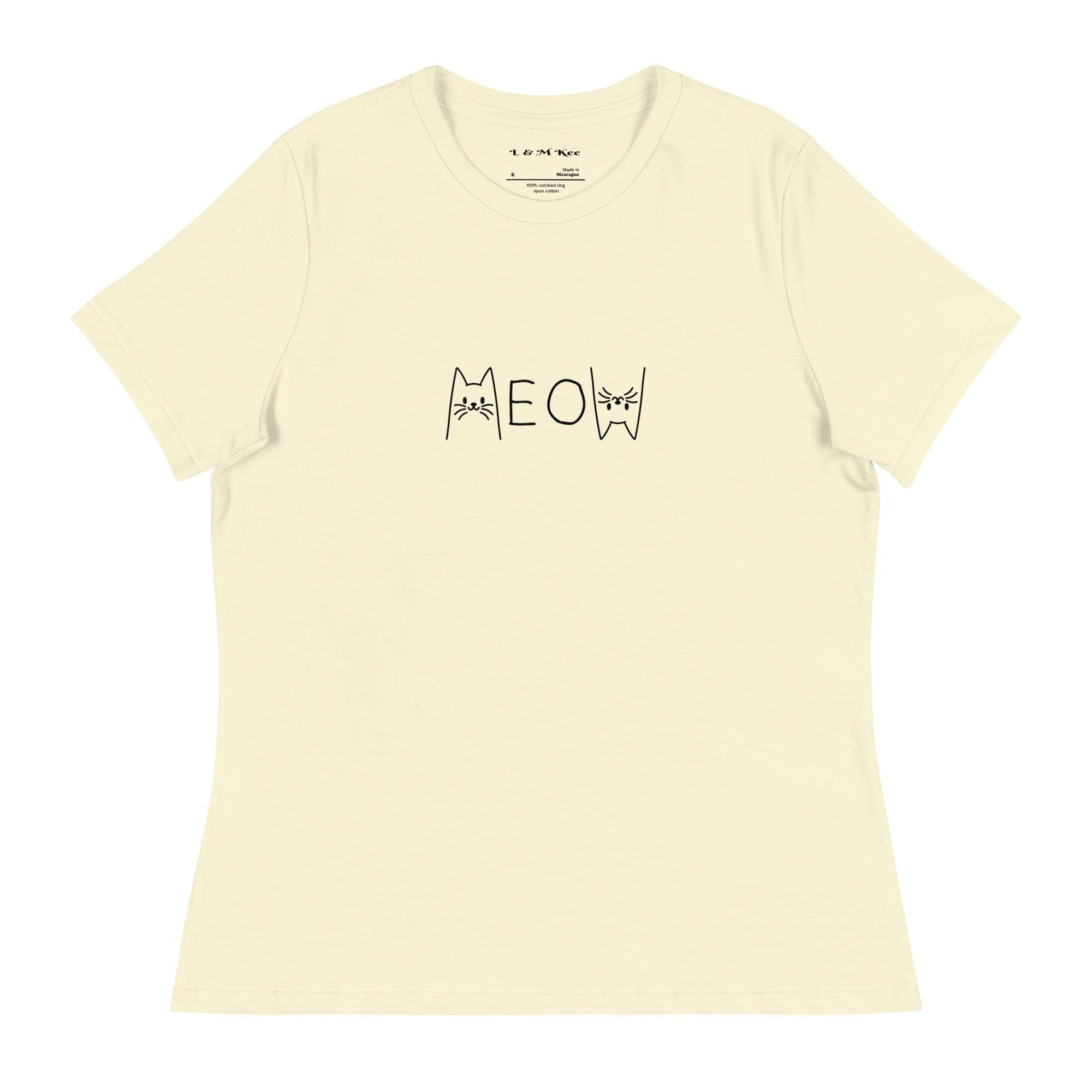 Meow Relaxed T-Shirt - L & M Kee, LLC